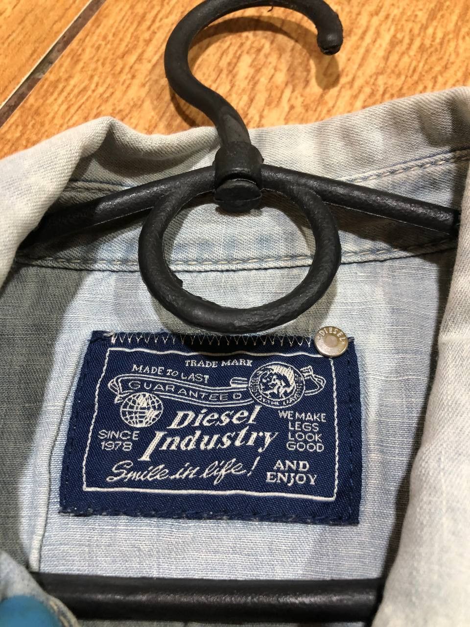 Diesel DIESEL designer distressed denim shirt Size US L / EU 52-54 / 3 - 2 Thumbnail