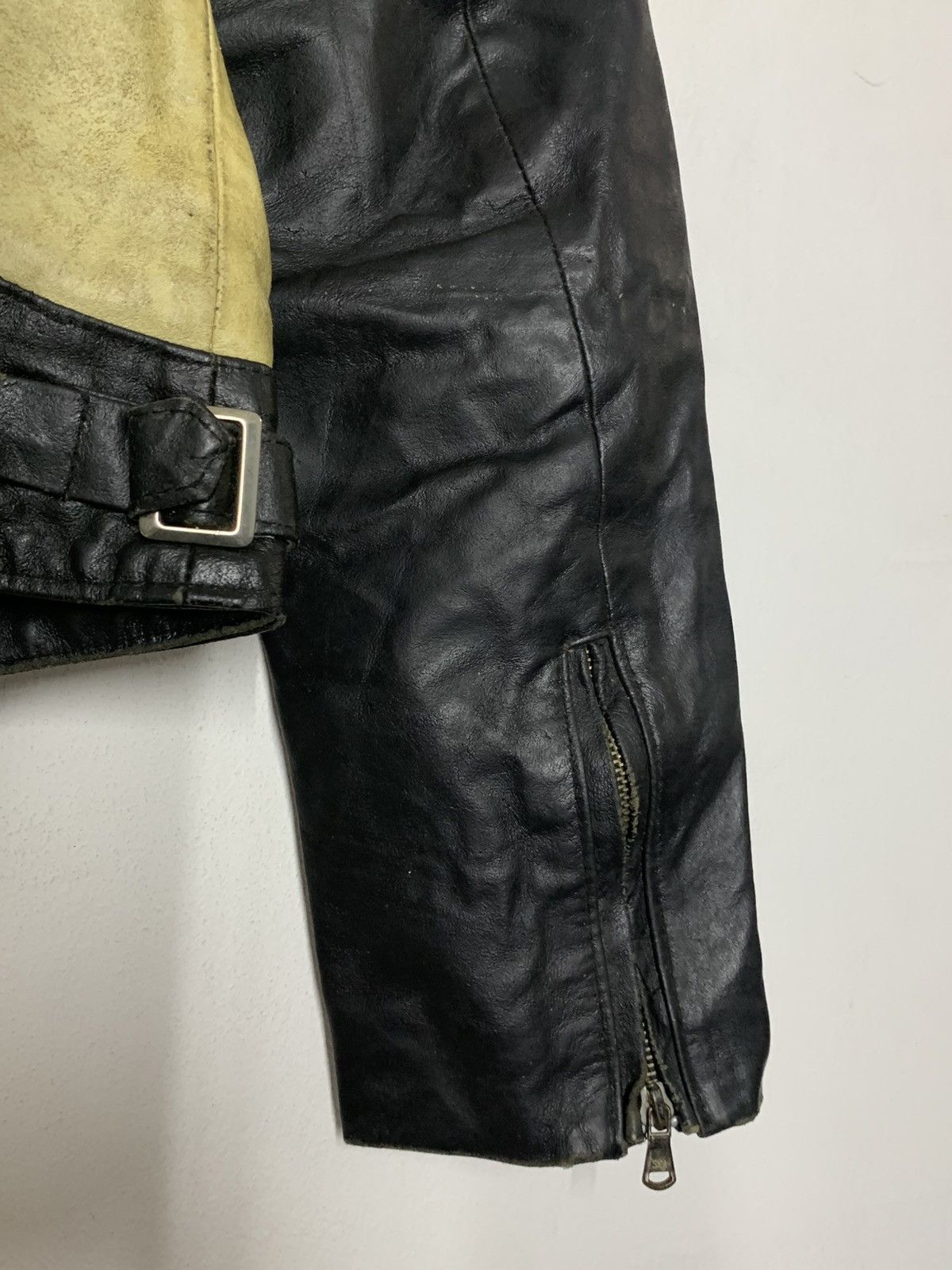 Genuine Leather Vintage Conbipel Italy Leather Cropped Biker Custom Outlaw Size US M / EU 48-50 / 2 - 17 Thumbnail