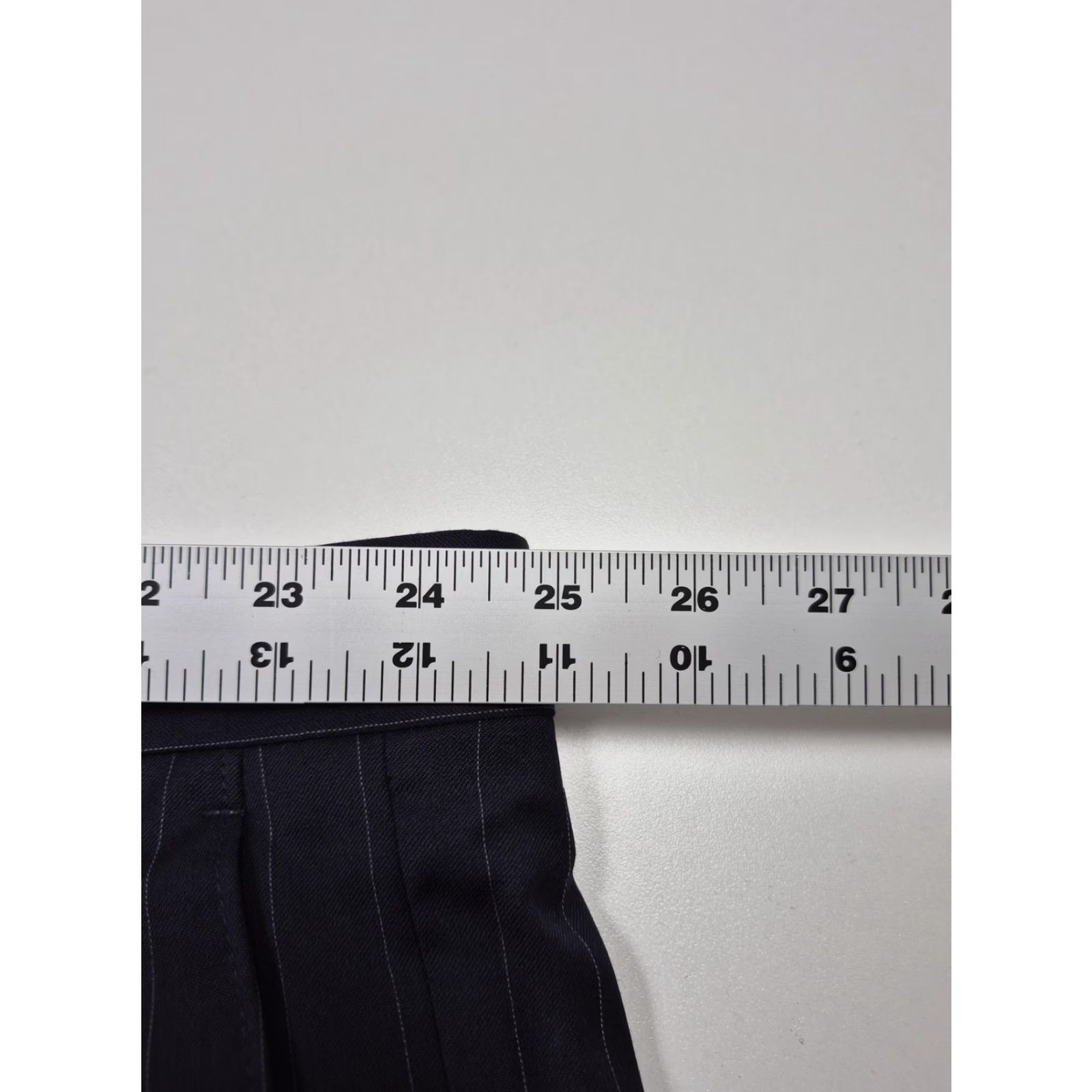 Ralph Lauren Ralph Lauren Suit Pants Men's 50W 37in Navy Wool Pinstripe Flat Front Big & Tall 2 Piece Trailblazer Business Formal Womens Men? Size 50R - 6 Thumbnail