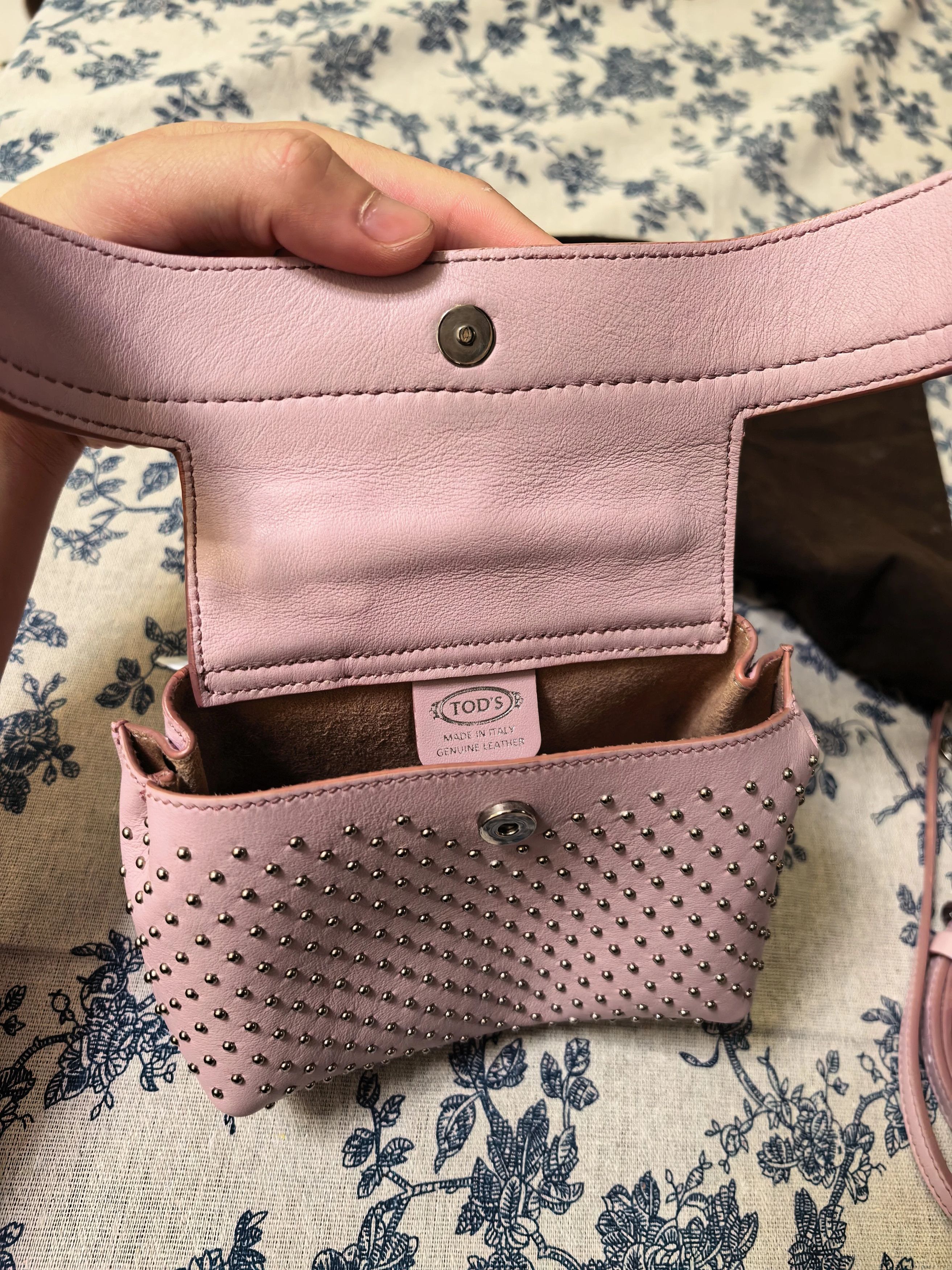 Tod's TODS Wave Micro 2-Way Bag Nude Pink Size ONE SIZE - 7 Thumbnail