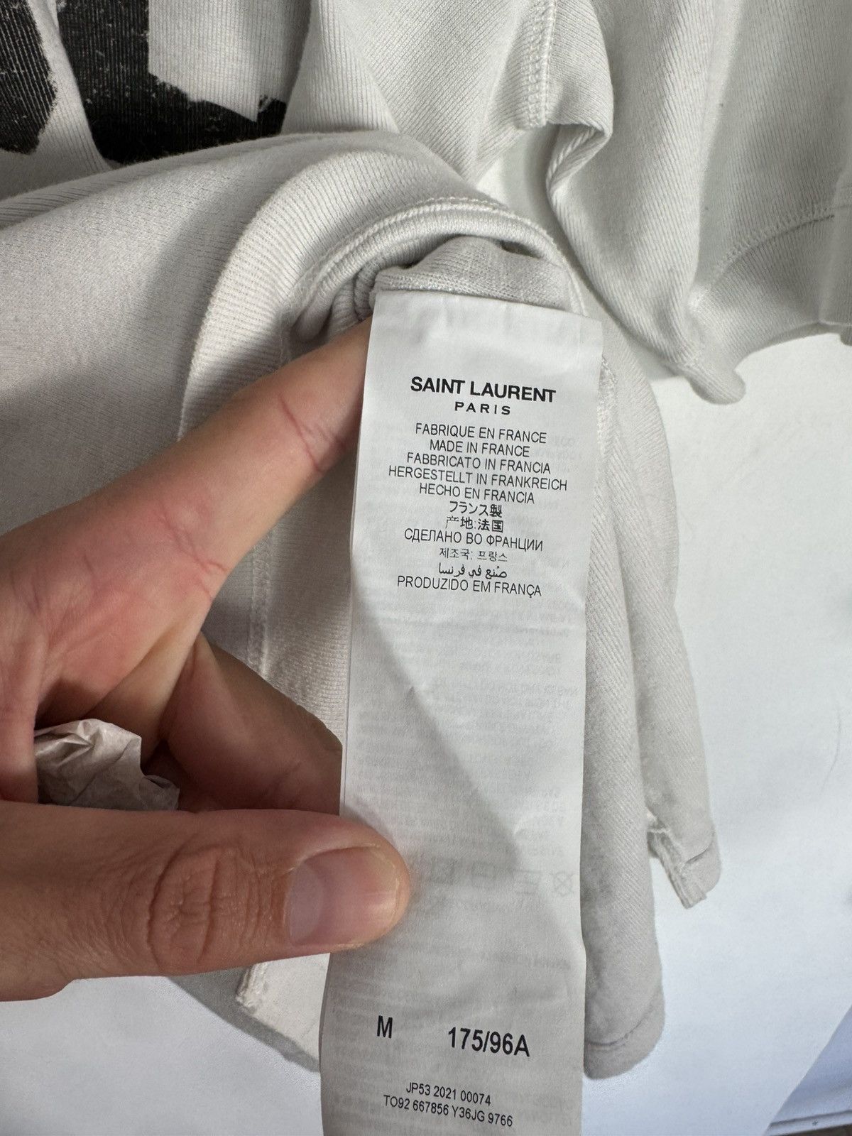 Saint Laurent Paris Logo T Size US M / EU 48-50 / 2 - 3 Thumbnail