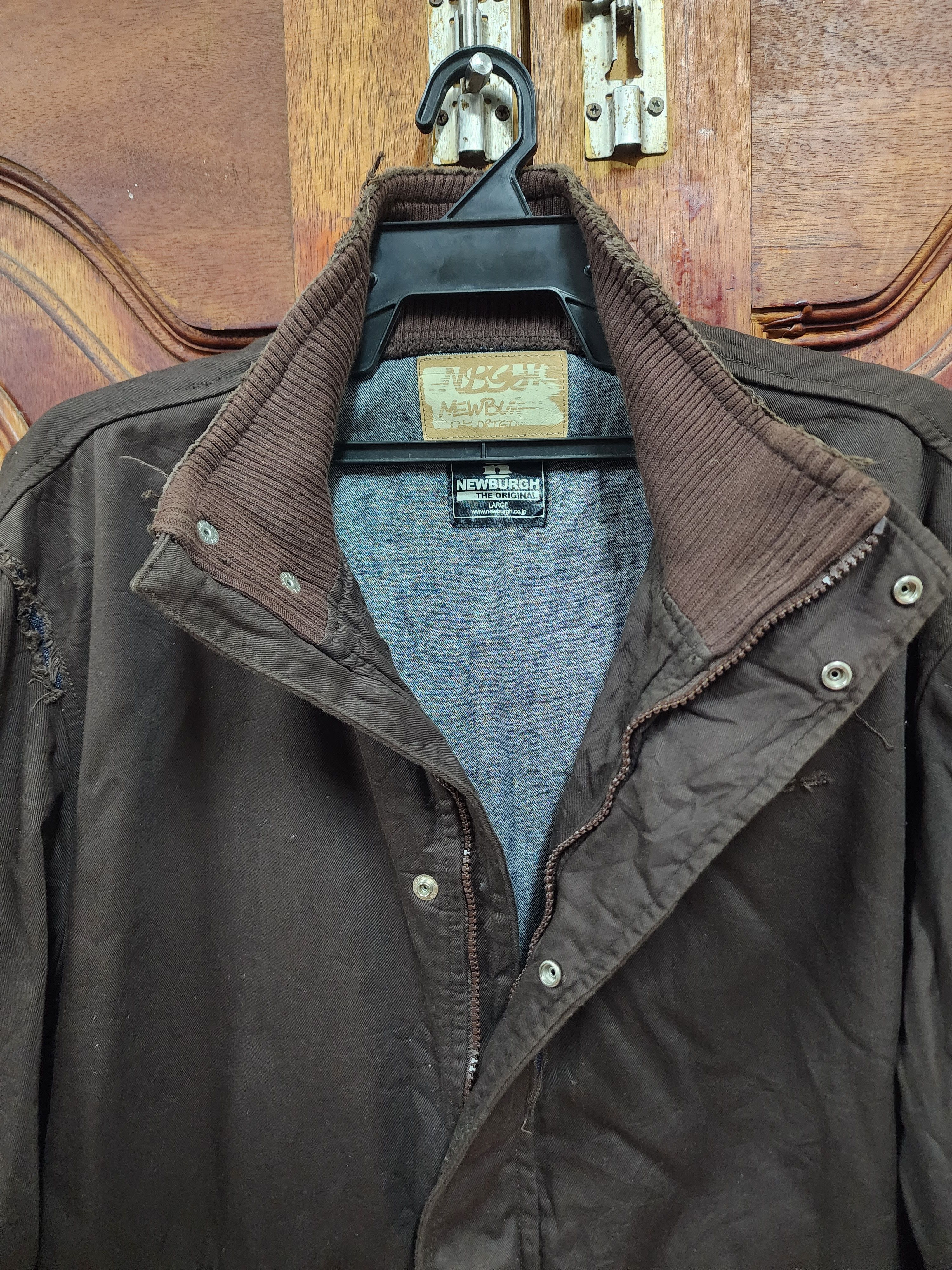 Japanese Brand Newburgh Vintage Distressed G-1 Bomber Jacket Size US L / EU 52-54 / 3 - 10 Thumbnail