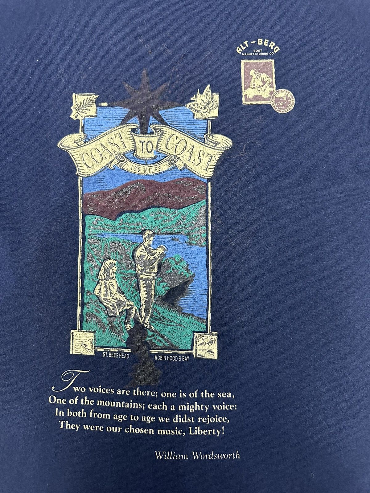 Vintage Vintage William Wordsworth Art Jerzees Made In Scotland A253 Size US S / EU 44-46 / 1 - 2 Thumbnail