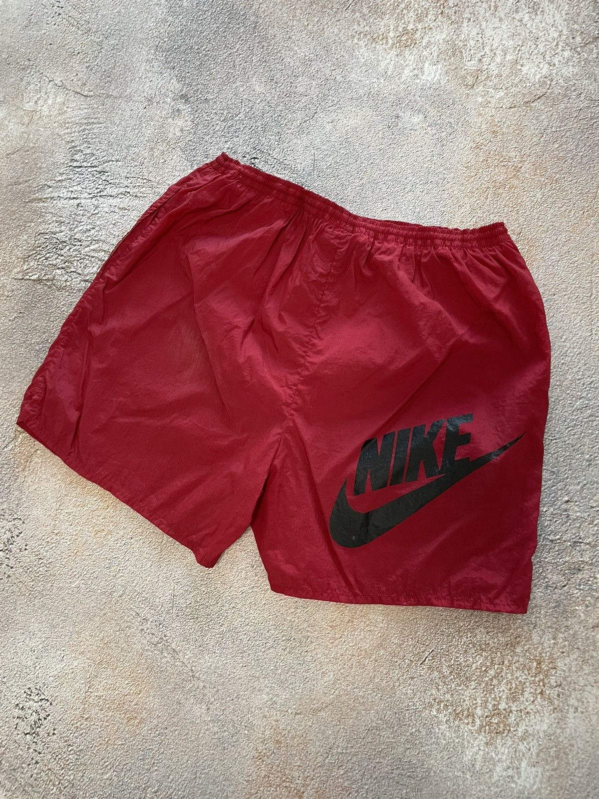 Nike Vintage Nike Big Logo Nylon Drill Shorts Size US 34 / EU 50 - 2 Thumbnail