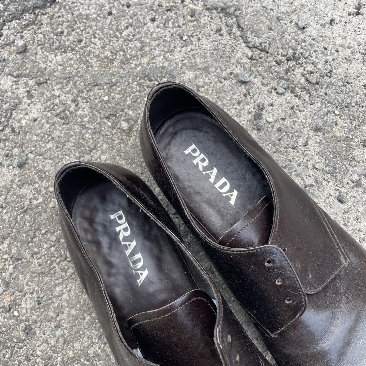 Prada 9.5 old luxury Prada Men Leather Ankle Boots Shoes oxford Size US 9.5 / EU 42-43 - 5 Thumbnail