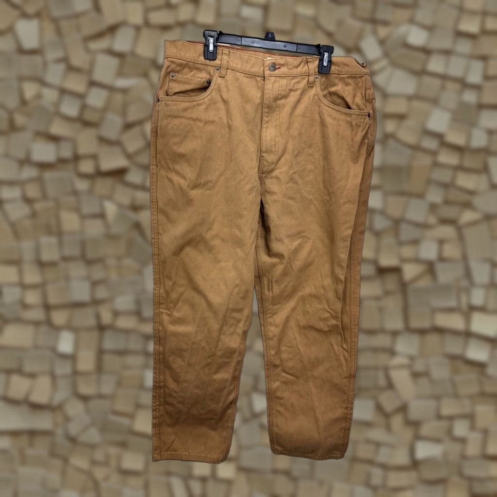 Eddie Bauer Eddie Bauer Workwear Brown Canvas Pants Relaxed Fit 38x32 Utility Men’s Size US 38 / EU 54 - 1 Thumbnail