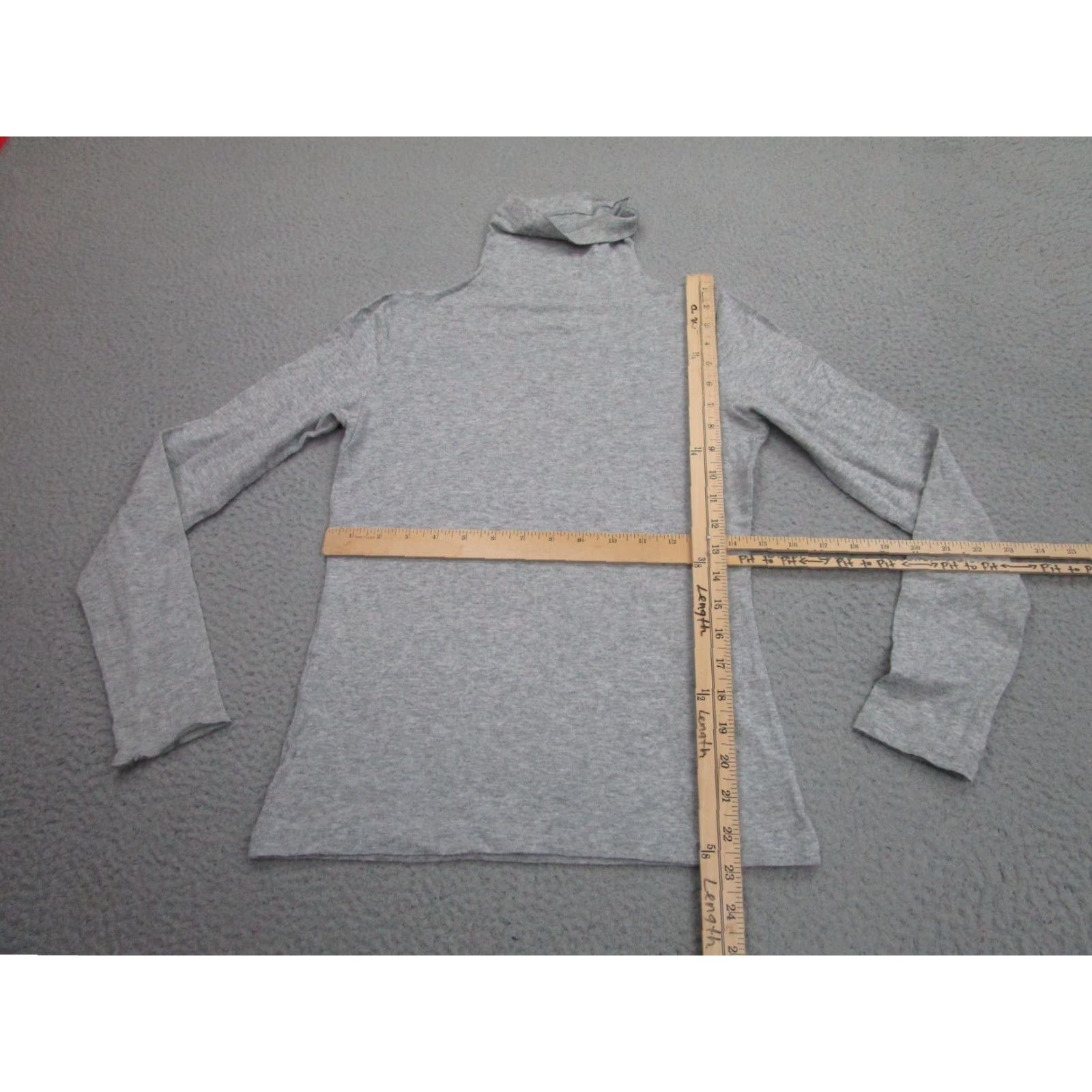 Club Monaco Club Monaco Sweater Womens Medium Gray Cotton Cashmere Turtleneck Pullover Size M / US 6-8 / IT 42-44 - 7 Thumbnail