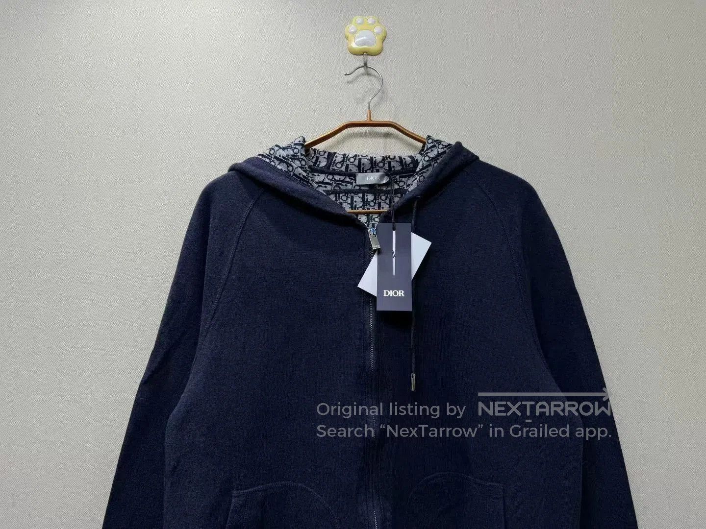 Dior dior navy logo cashmere hoodie jacket. Size US L / EU 52-54 / 3 - 2 Thumbnail