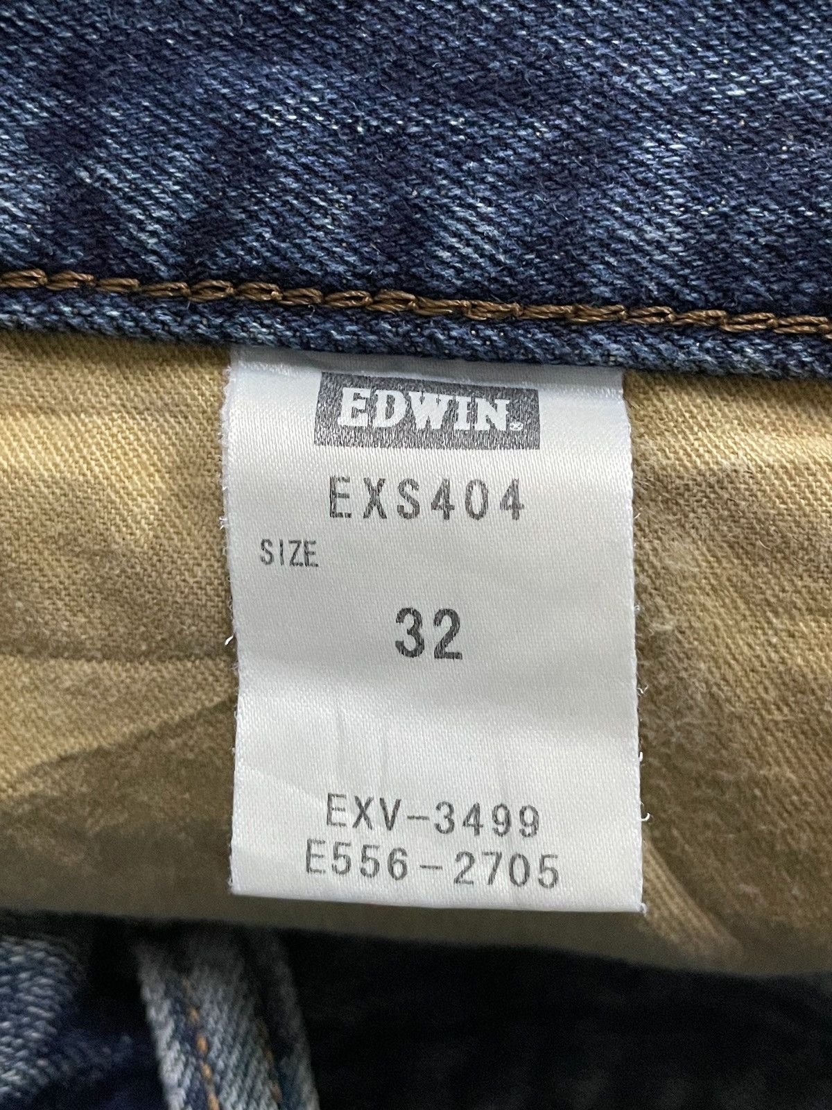 Edwin × If Six Was Nine × Vintage Edwin XV 404 Mud Wash Leather Trimmed Loose Jeans Size US 32 / EU 48 - 20 Thumbnail