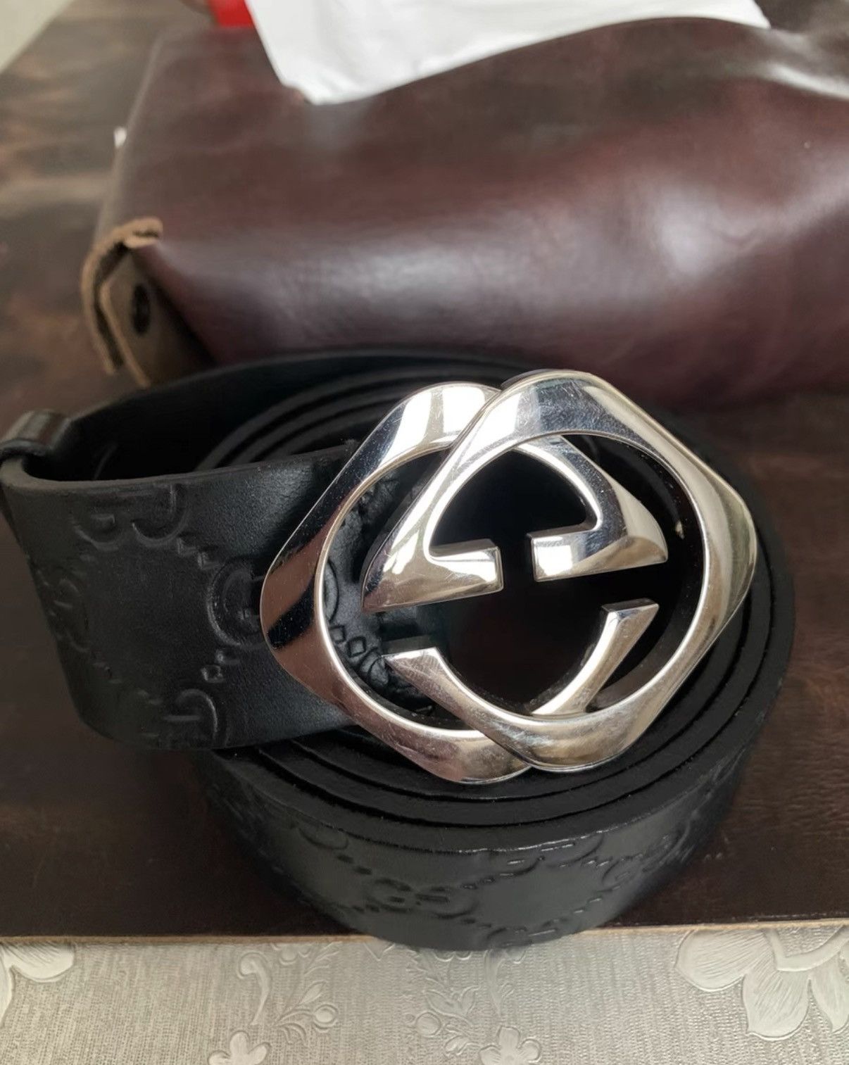 Gucci Gucci genuine leather belt K16 Size ONE SIZE - 1 Thumbnail
