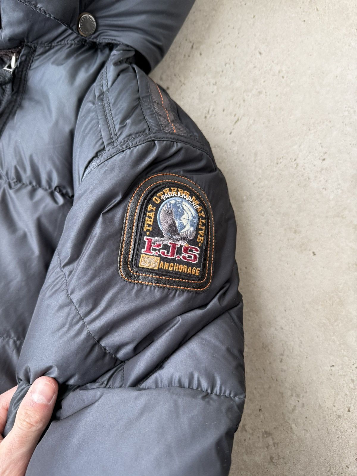Parajumpers PARAJUMPERS PJS 895$ Down Navy Nylon Parka Jacket Size US M / EU 48-50 / 2 - 3 Thumbnail