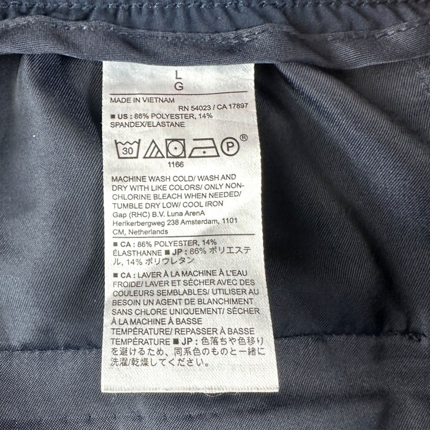 Banana Republic Banana Republic Pants Womens Large Blue Stretch Flat Front Zip Fly Elastic Waist Classic Modern Size 36" / US 14 / IT 50 - 5 Thumbnail