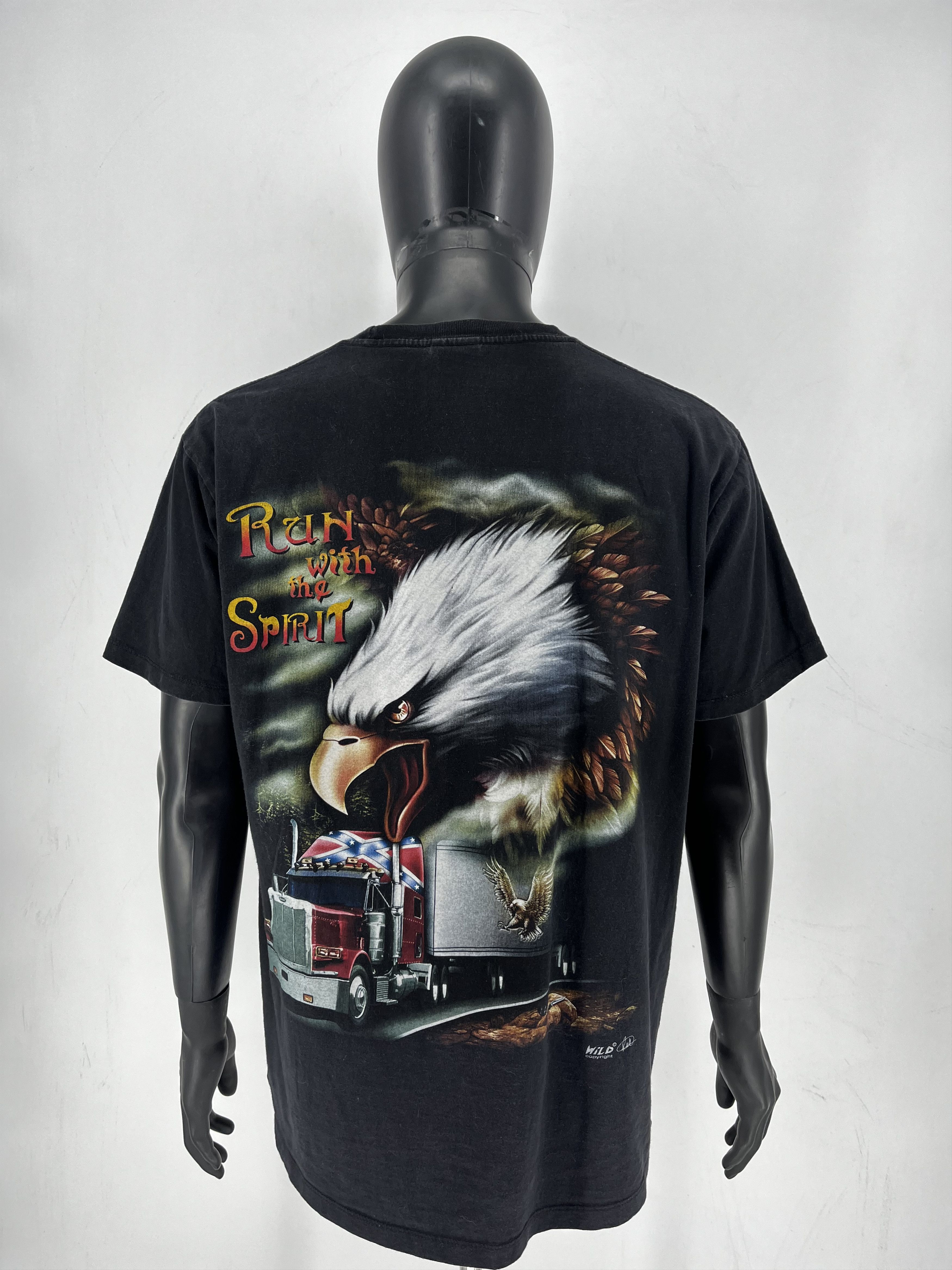 Band Tees Vintage America Eagle On the Sky Double Side Overprinted Tee Size US XL / EU 56 / 4 - 1 Thumbnail