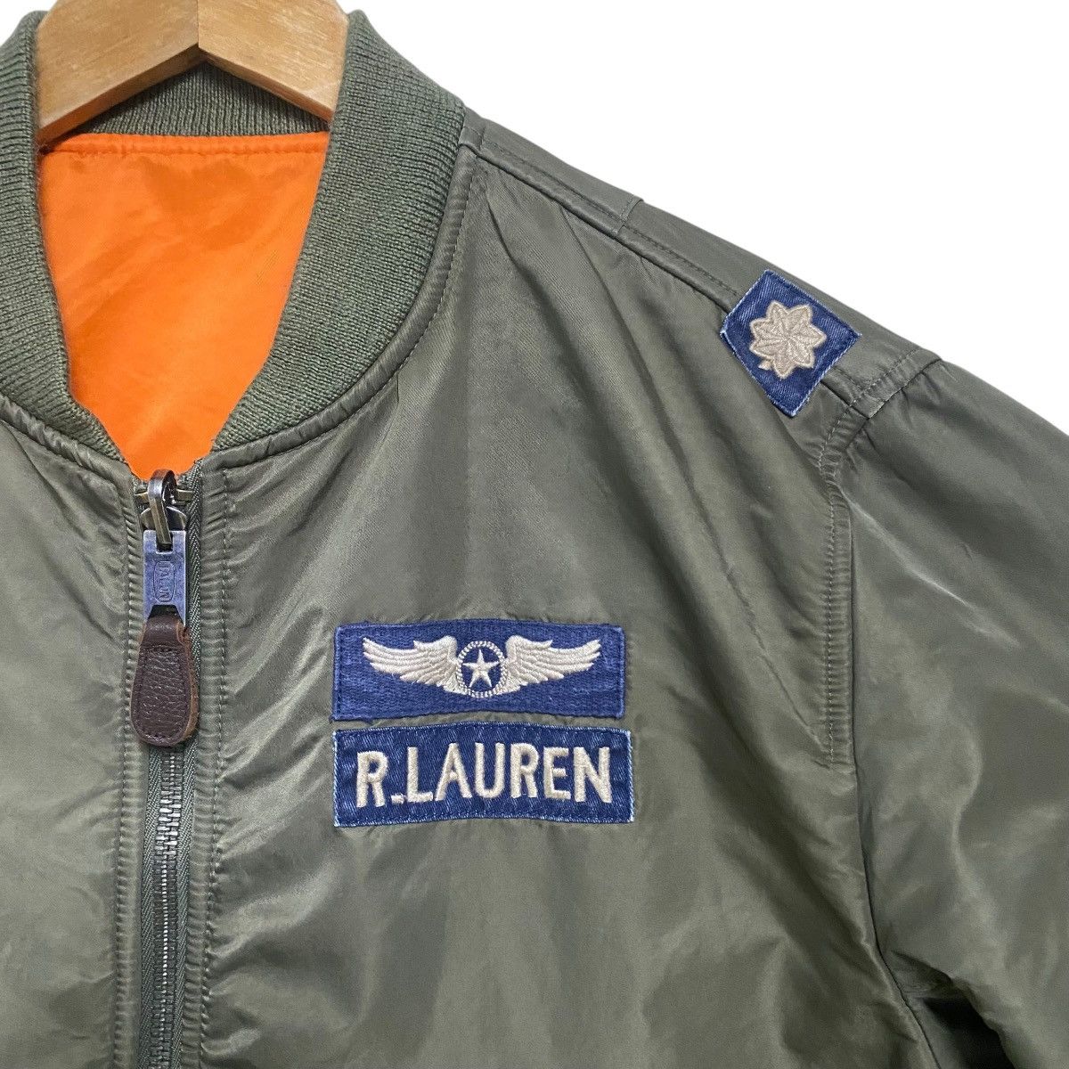 Polo Ralph Lauren Vintage Polo Ralph Lauren MA-1 Flight Jacket Reversible Size US XL / EU 56 / 4 - 7 Thumbnail