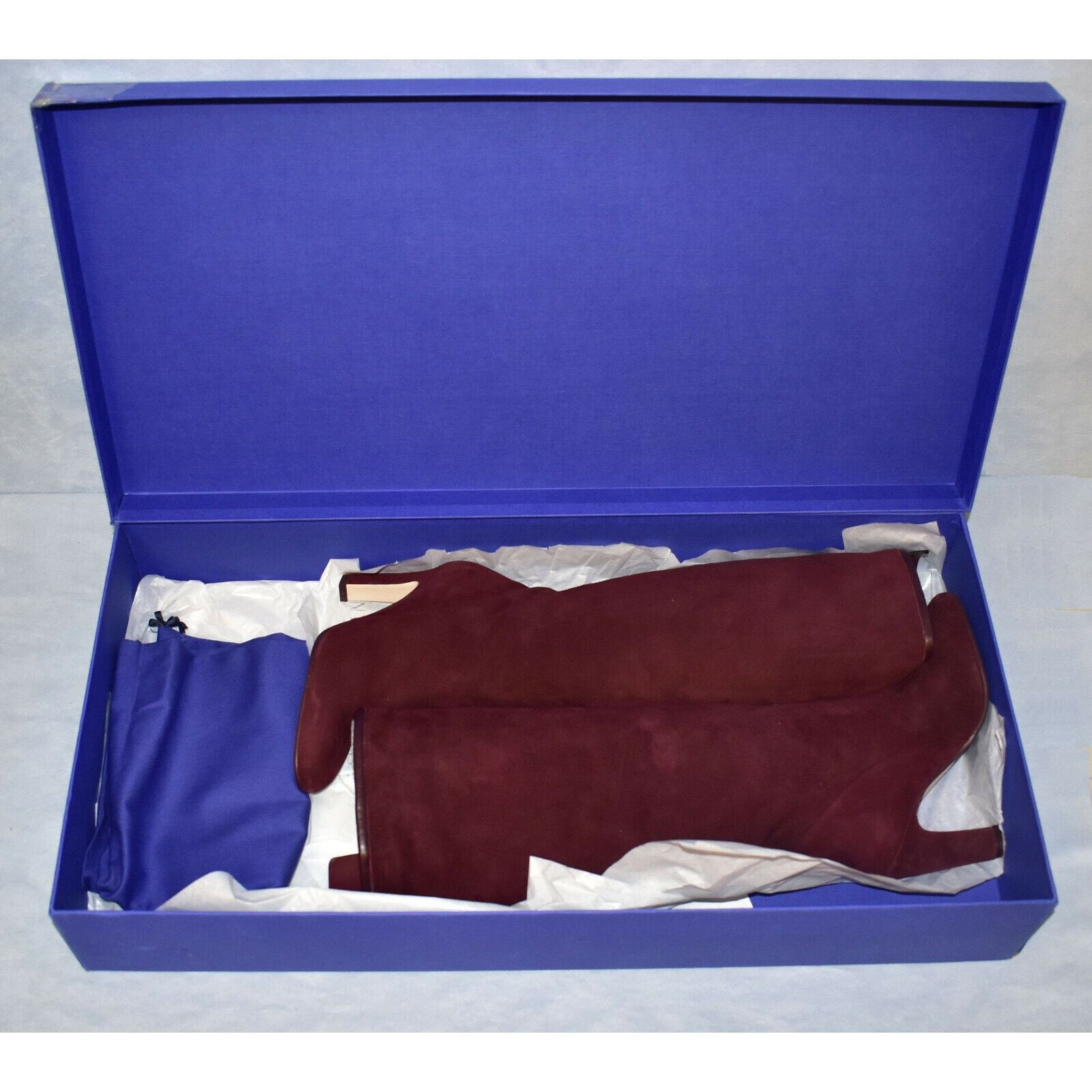 Stuart Weitzman B20 NEW STUART WEITZMAN Charlie Red Suede Boot Sz 5.5 M $798 Size US 5.5 / IT 35.5 - 11 Thumbnail