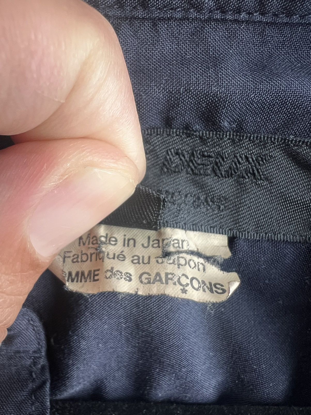 Comme des Garcons Comme Des Garcons Gomme Deux - Dark Navy Blue Shirt Size US L / EU 52-54 / 3 - 7 Thumbnail