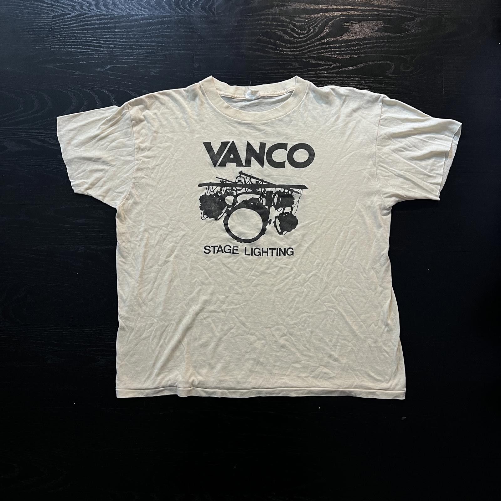 Vintage Vintage Vanco White Band Tee Shirt Frank Sinatra Santana Size US L / EU 52-54 / 3 - 1 Thumbnail