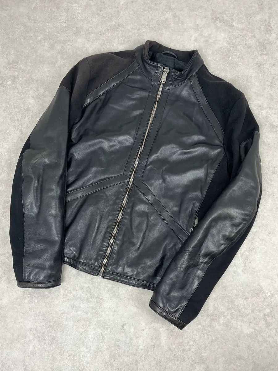 Dirk Bikkembergs 2000s Dirk Bikkembergs Hybird Leather Jacket Size US M / EU 48-50 / 2 - 4 Thumbnail