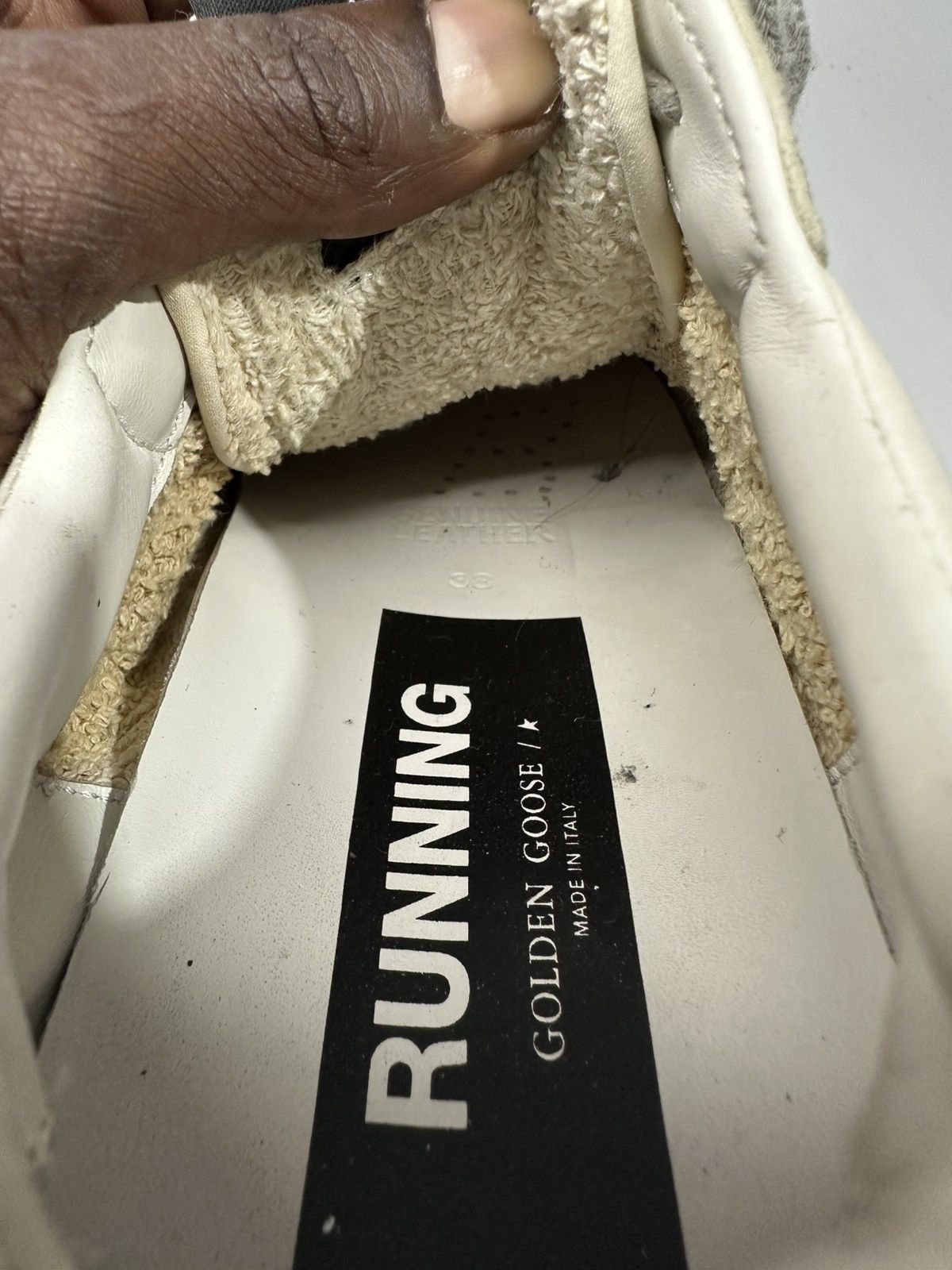 Golden Goose Golden Goose White & Silver Running Sole Women’s Sneakers. Size US 5.5 / EU 38 - 9 Thumbnail