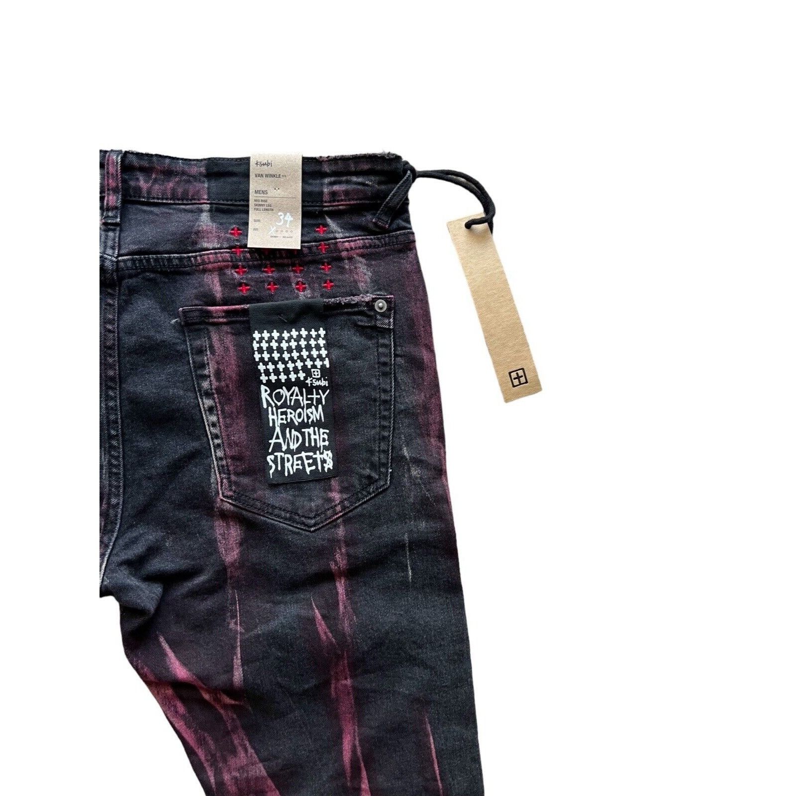 Ksubi Ksubi Jeans Mens Van Winkle Skinny Leg Black $260 Size 34/32 Size US 34 / EU 50 - 3 Thumbnail