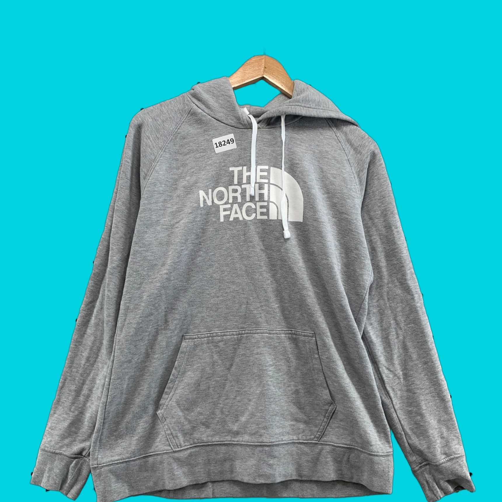 The North Face The North Face Hoodie Sweatshirt Womens Gray Large Hooded Pullover Size L / US 10 / IT 46 - 1 Thumbnail