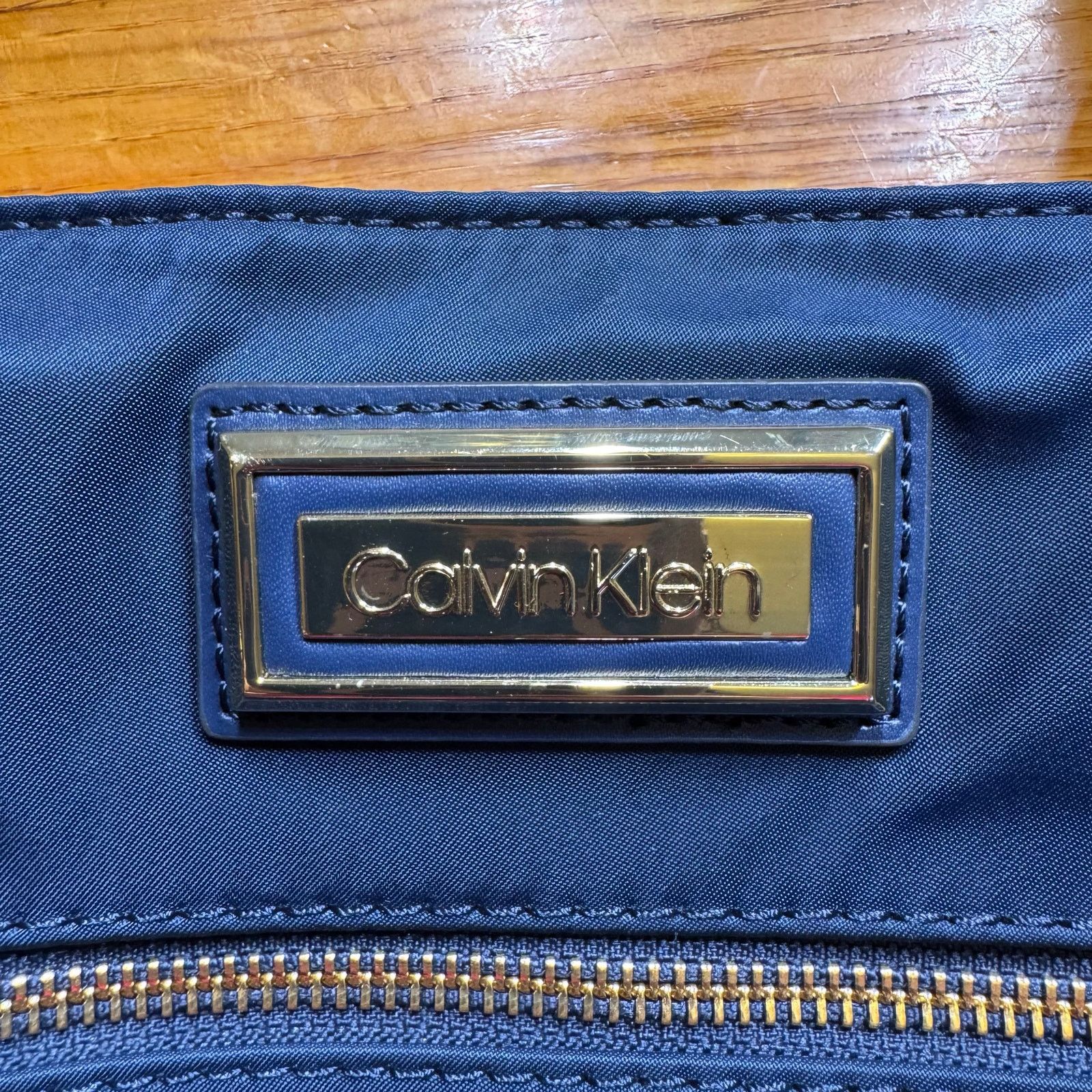 Calvin Klein Calvin Klein Belfast Nylon Organizational Buckle Tote Navy Size ONE SIZE - 3 Thumbnail