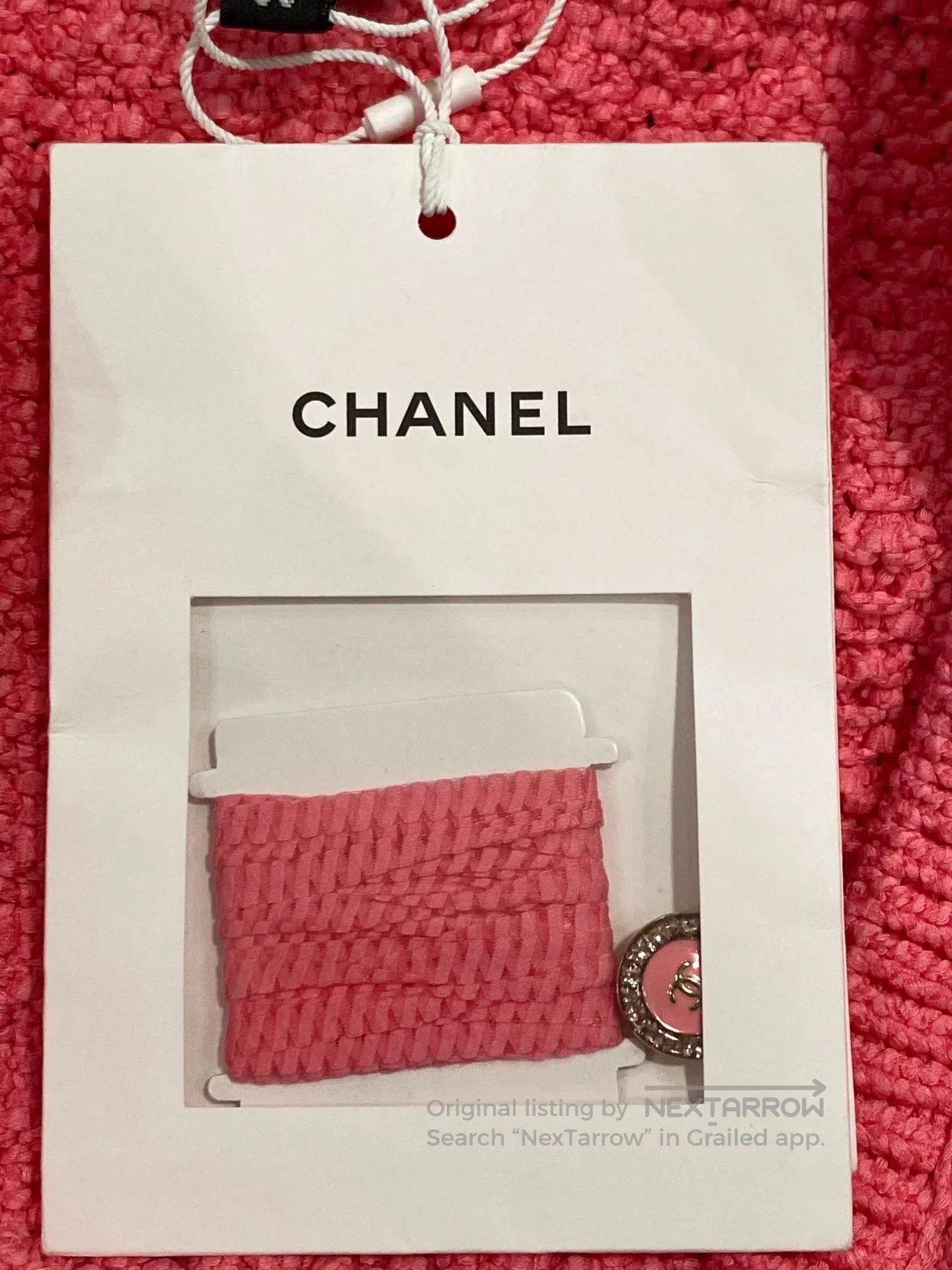 Chanel Chanel 2022 Pink Knit Cardigan FR36. Size US XS / EU 42 / 0 - 4 Thumbnail