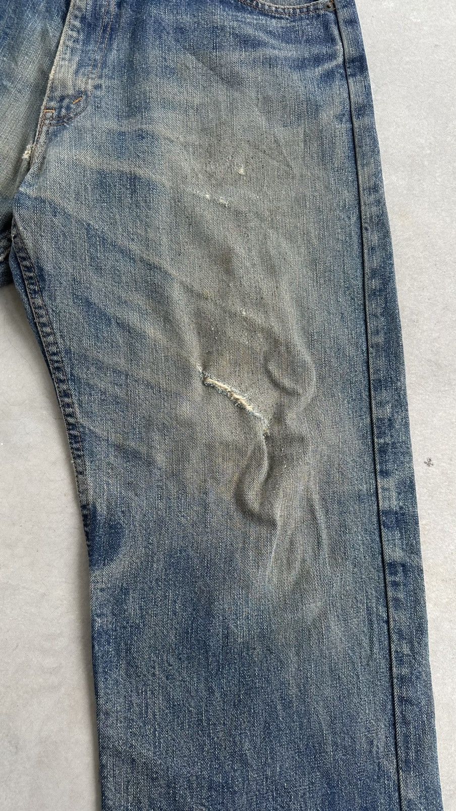 Levi's VINTAGE LEVIS 90S DISTRESSED DENIM PANT Size US 34 / EU 50 - 3 Thumbnail