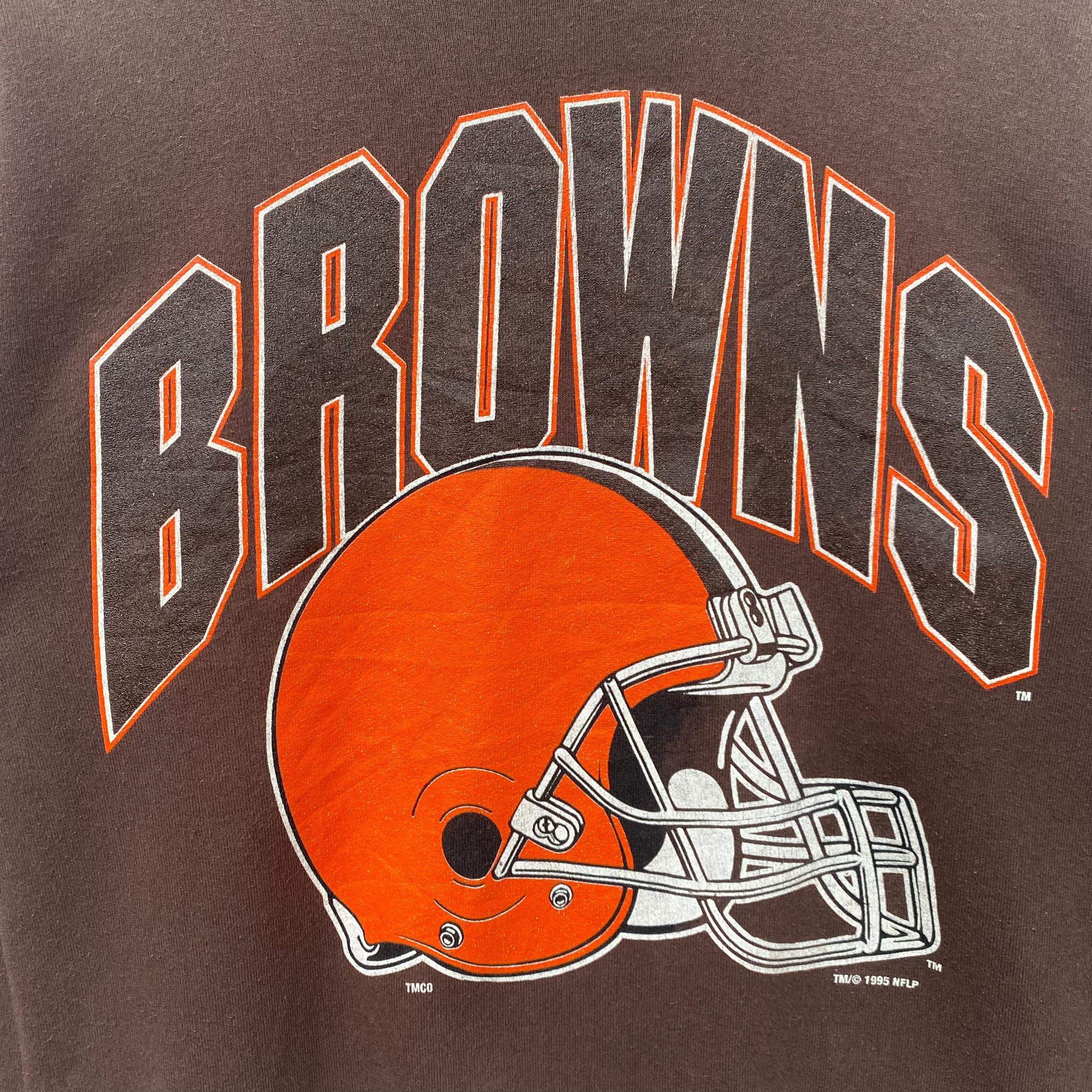 NFL × Vintage VINTAGE 1995 CLEVELAND BROWNS NFL SWEATSHIRT MEDIUM PULLOVER Size US M / EU 48-50 / 2 - 4 Thumbnail