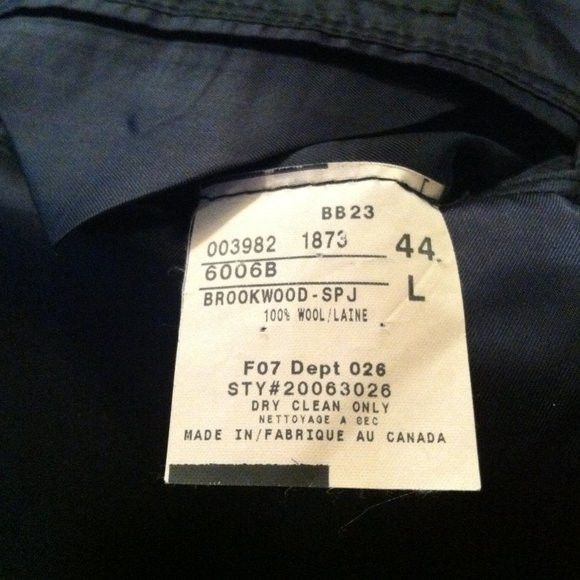 Brooks Brothers BROOKS BROTHERS MEN'S 100%WOOL SPORT COAT BLAZER SIZE: 44L Size 44L - 11 Thumbnail
