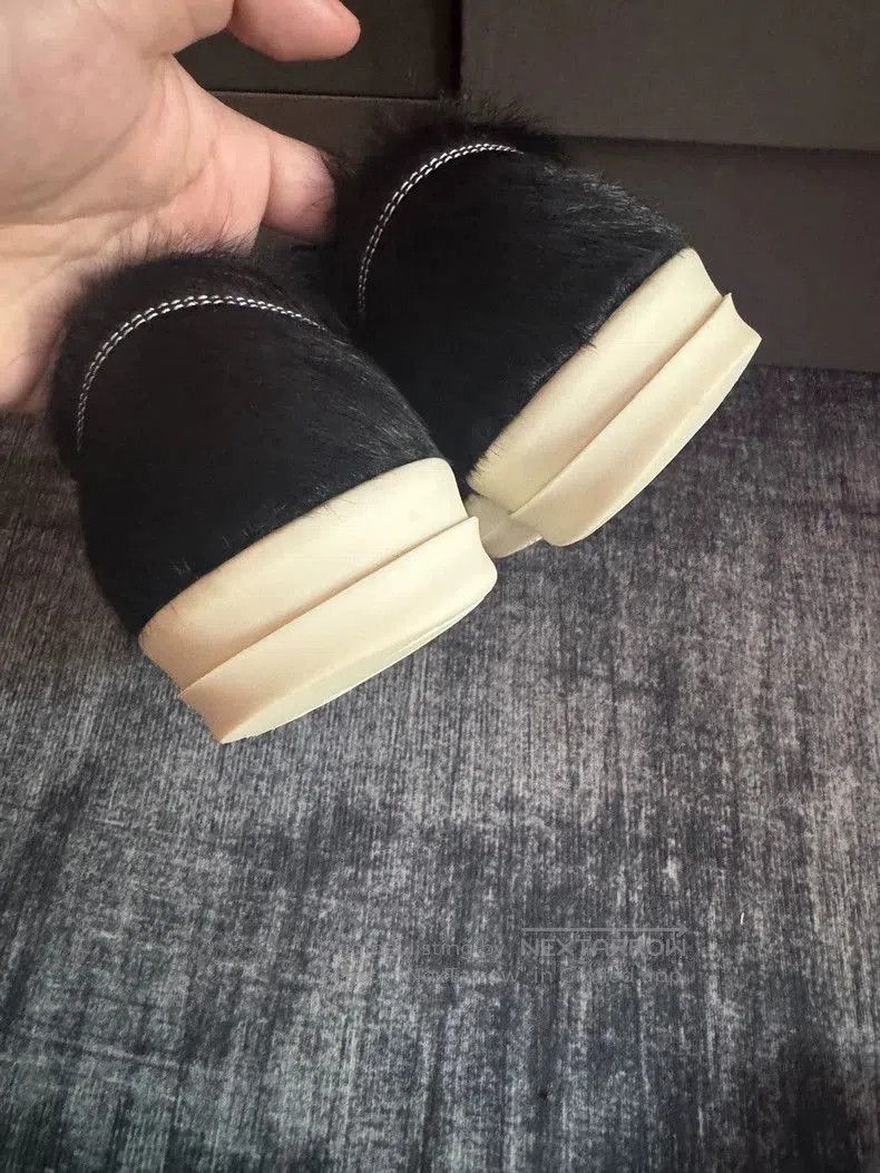 Rick Owens Rick Owens Black Furry Low. Size US 9.5 / EU 42-43 - 5 Thumbnail