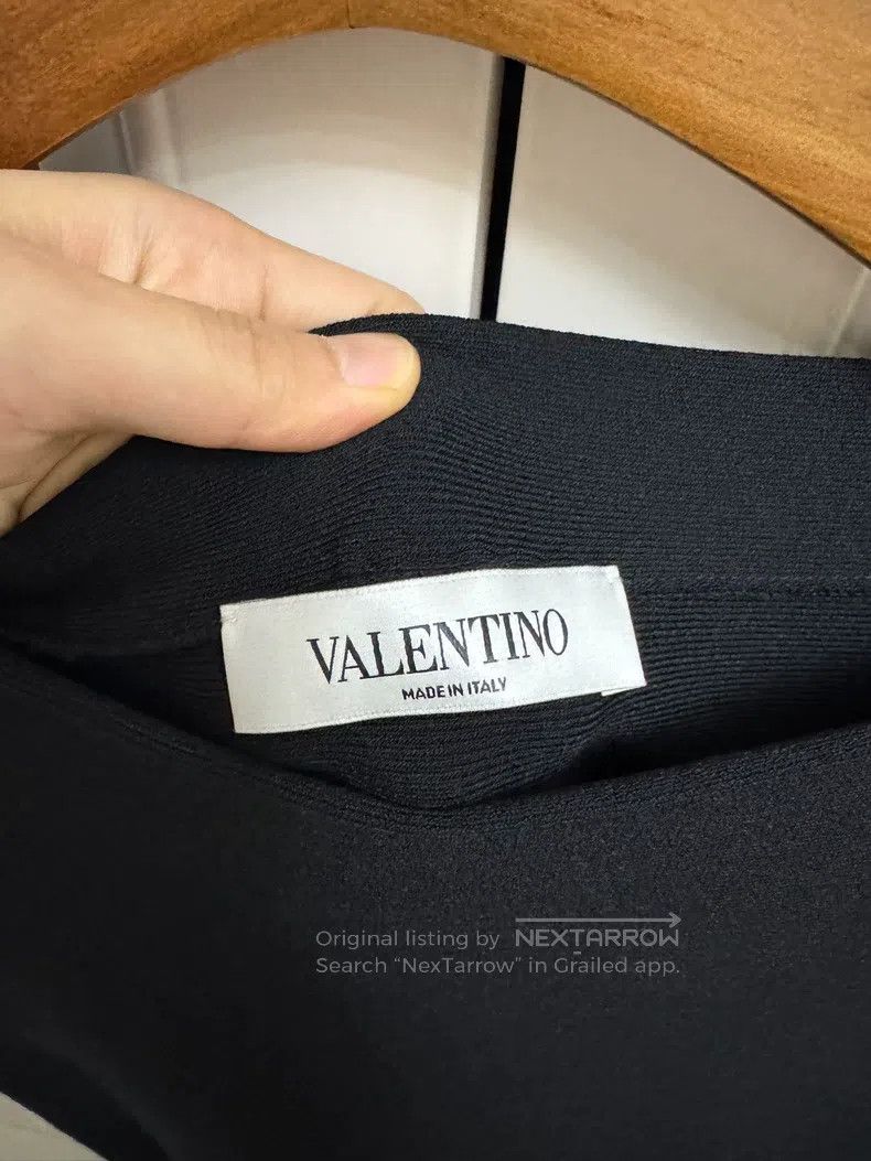 Valentino Valentino Women's black long-sleeved wide-sleeved dress Size S / US 4 / IT 40 - 4 Thumbnail