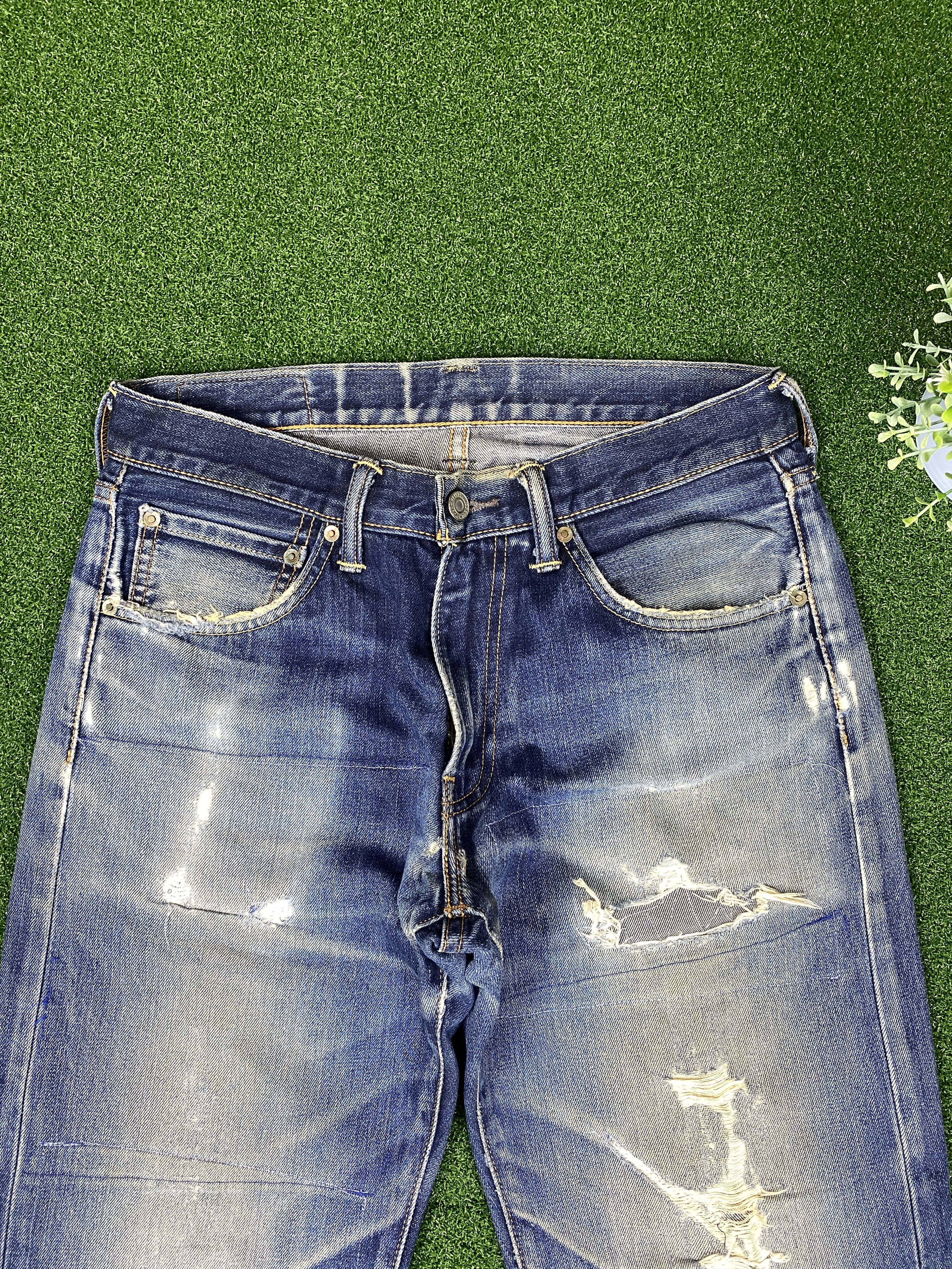 Levi's Vintage Levi's 503 Distressed Faded Blue Jeans CP0033 Size US 32 / EU 48 - 2 Thumbnail