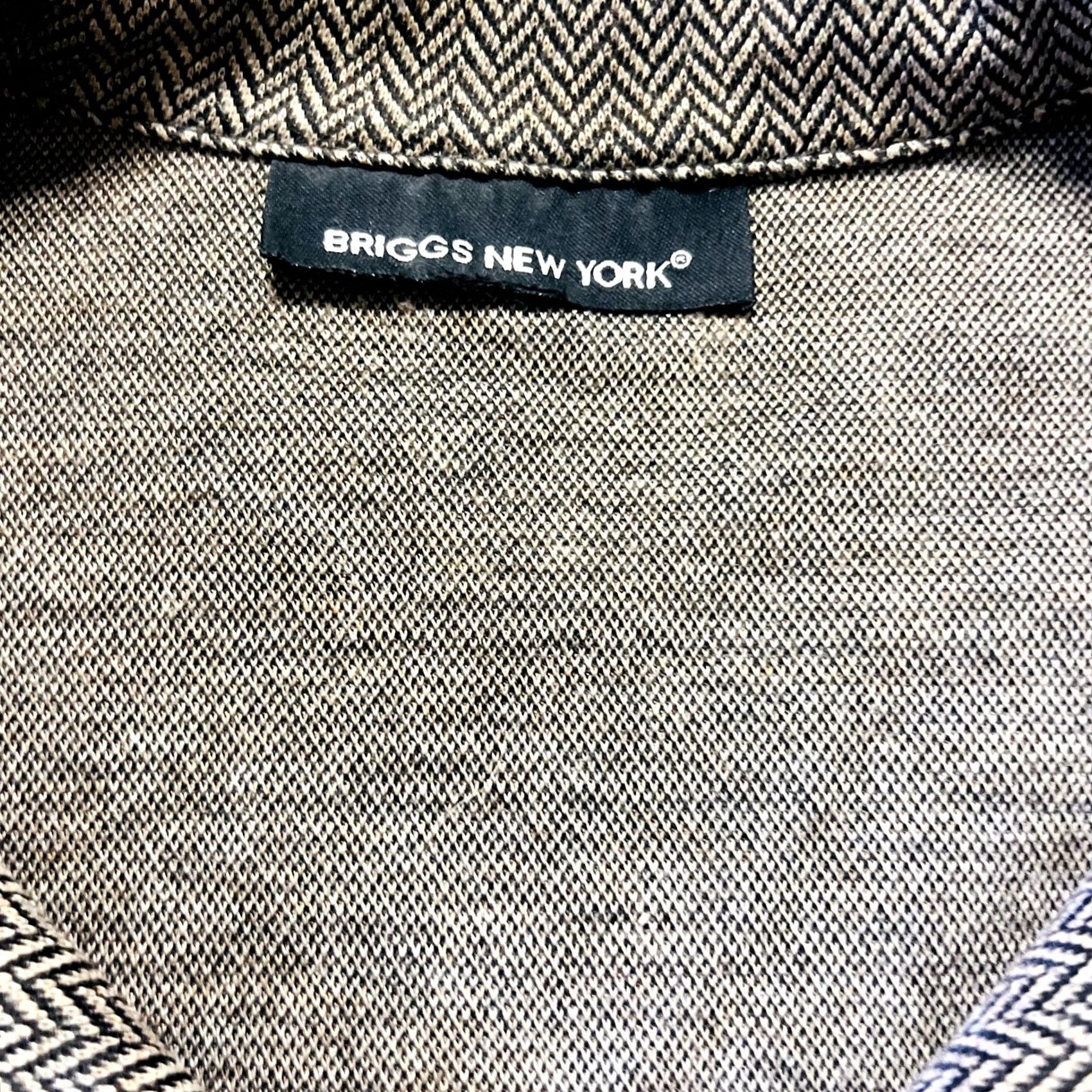 Vintage VINTAGE Briggs New York Herringbone Long Sleeve Button Front Blazer Formal Work Gray M Womens Blazer Size M / US 6-8 / IT 42-44 - 4 Thumbnail