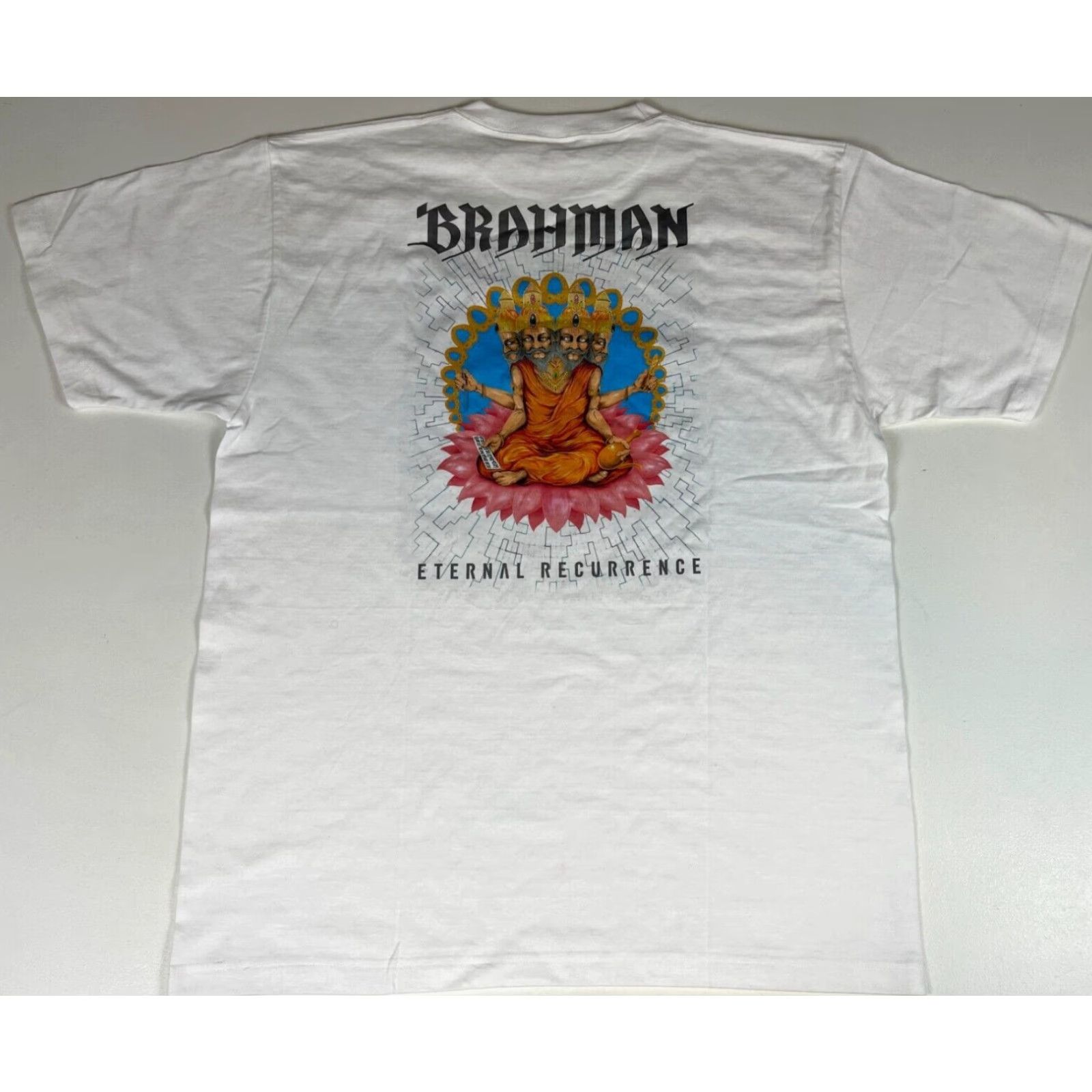 Vintage VINTAGE Brahman Eternal Recurrence Album Promo T-Shirt Punk Band Sz XL Shirt Mens White Cotton Graphic Print Short Sleeve Crew Neck Double-Sided Size US XL / EU 56 / 4 - 2 Thumbnail