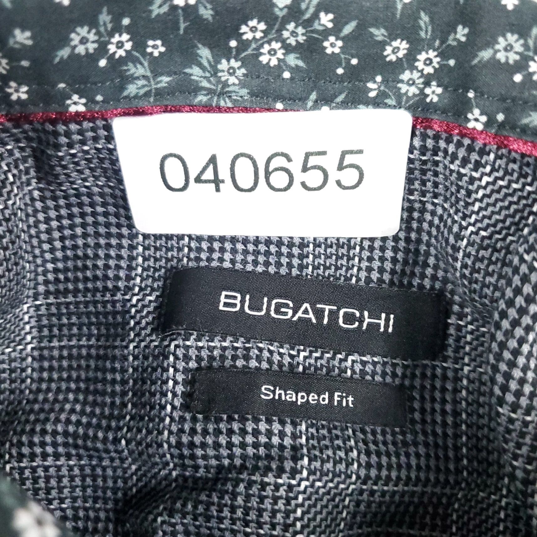 BUGATCHI Bugatchi Uomo Shirt Mens XL Gray Plaid Button-Up Long Sleeve Formal Casual Business Wearability Shirt Mens XL Gray Plaid Button-Up/Fine Cotton Size US XL / EU 56 / 4 - 8 Thumbnail