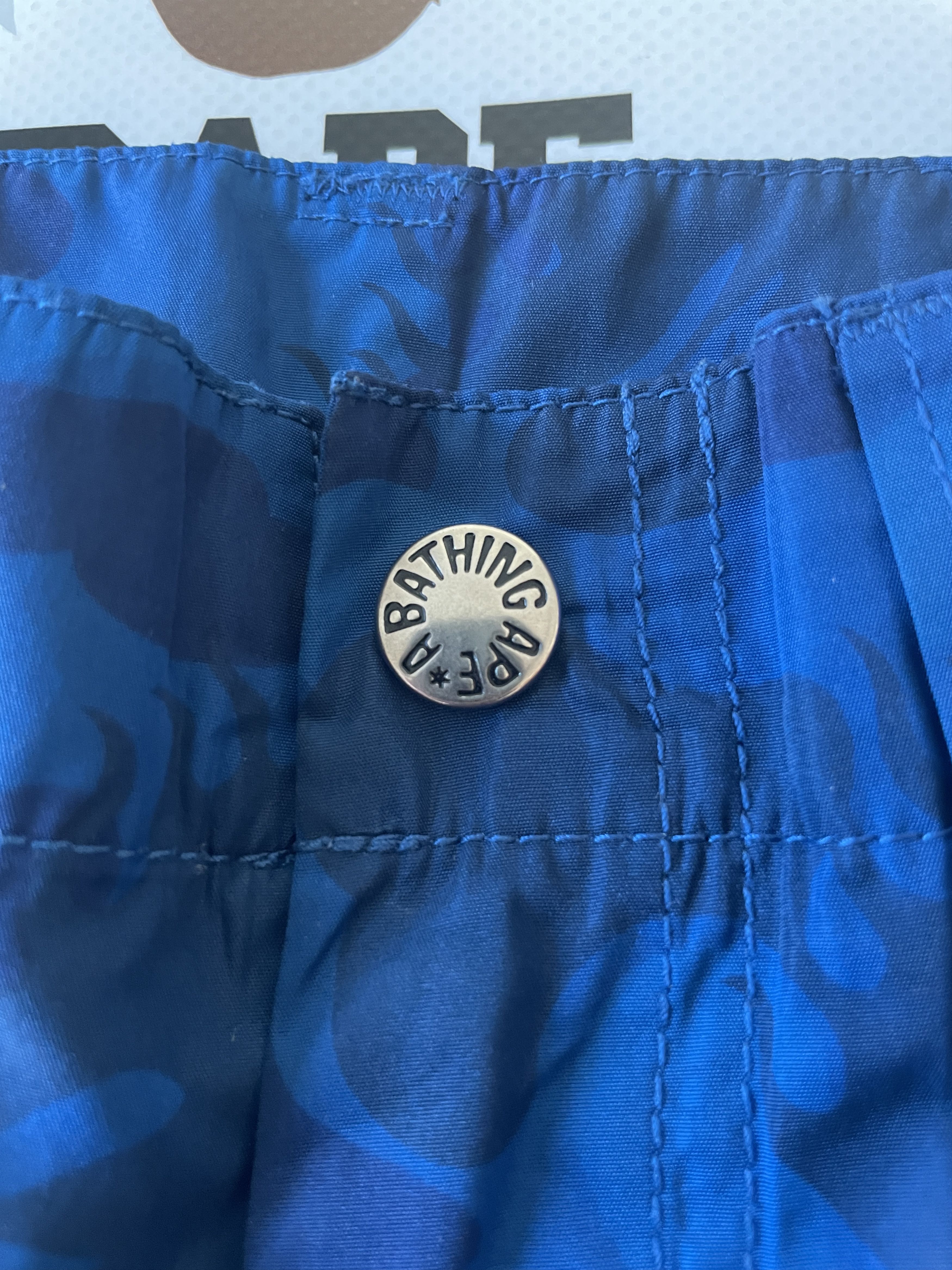 Bape FIRE CAMO BEACH SHORTS Size US 32 / EU 48 - 4 Thumbnail