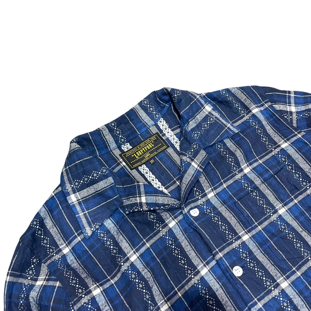 Tornado Mart Vintage loopypool japan indigo flannel shirt Size US M / EU 48-50 / 2 - 4 Thumbnail