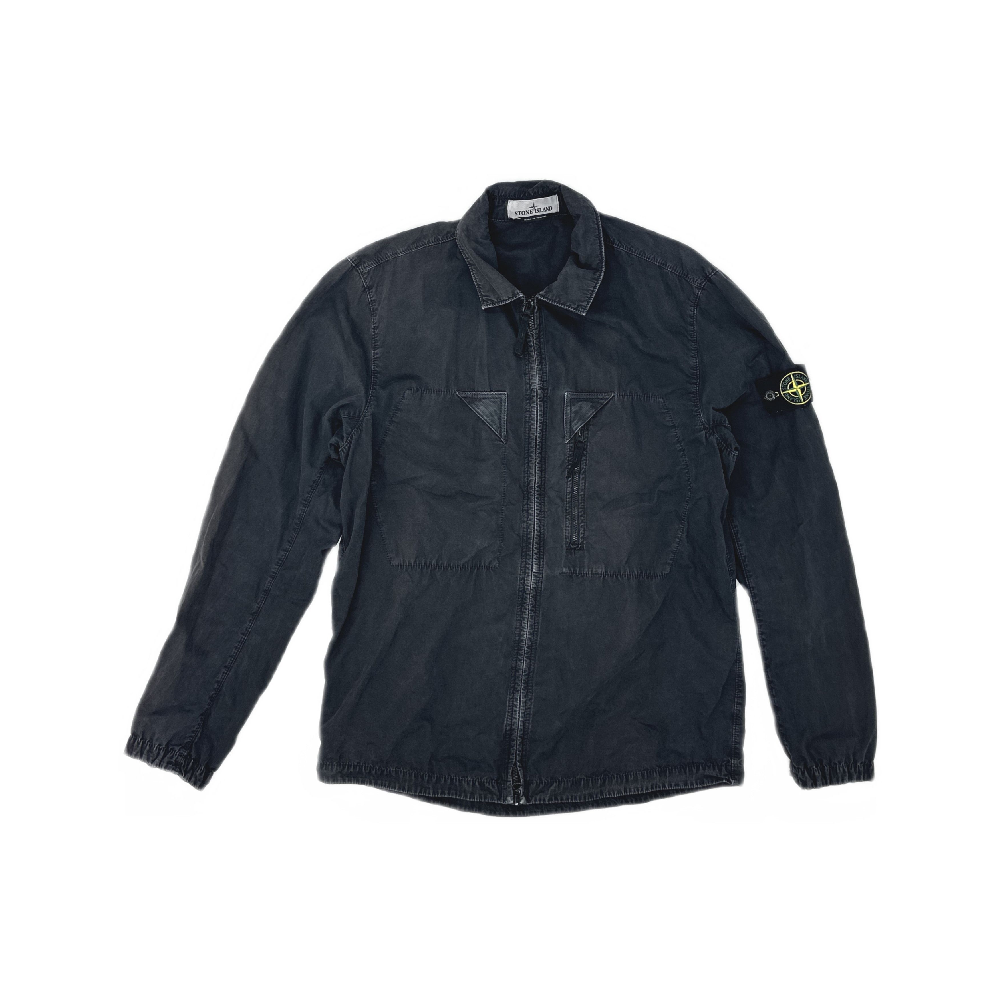 Stone Island Stone Island Garment Dyed Zip Up Jacket Size L Size US L / EU 52-54 / 3 - 1 Thumbnail