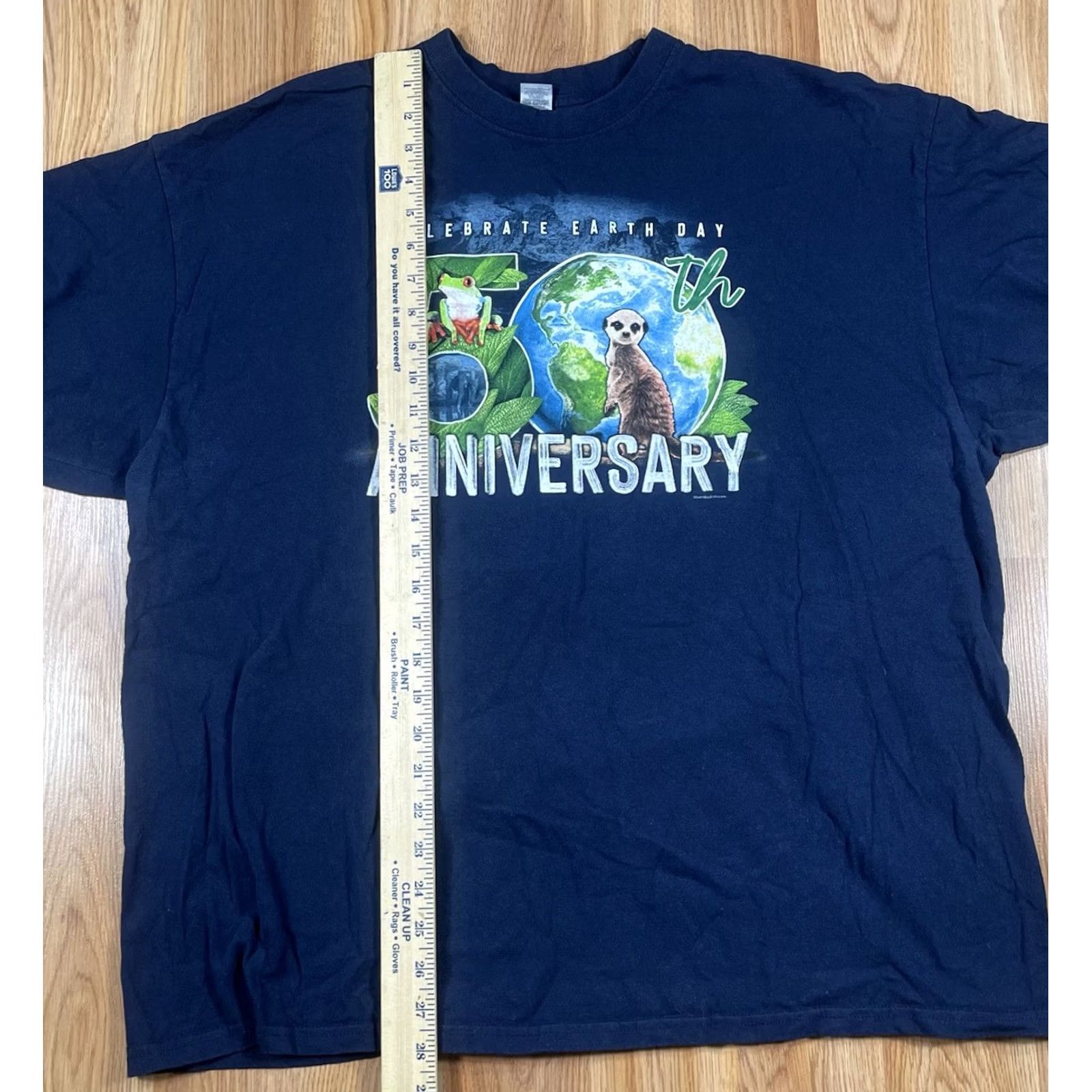 Gildan Gildan Graphics T-Shirt Adults 2XL Blue Heavy Cotton 50th Earth Day Celebration T-Shirt Adults 2XL Blue Graphic Print Logo Size US XXL / EU 58 / 5 - 3 Thumbnail
