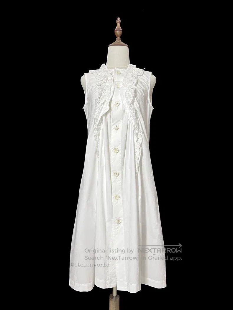 Comme des Garcons Comme Des Garcons Lace pleated dress Size S / US 4 / IT 40 - 7 Thumbnail