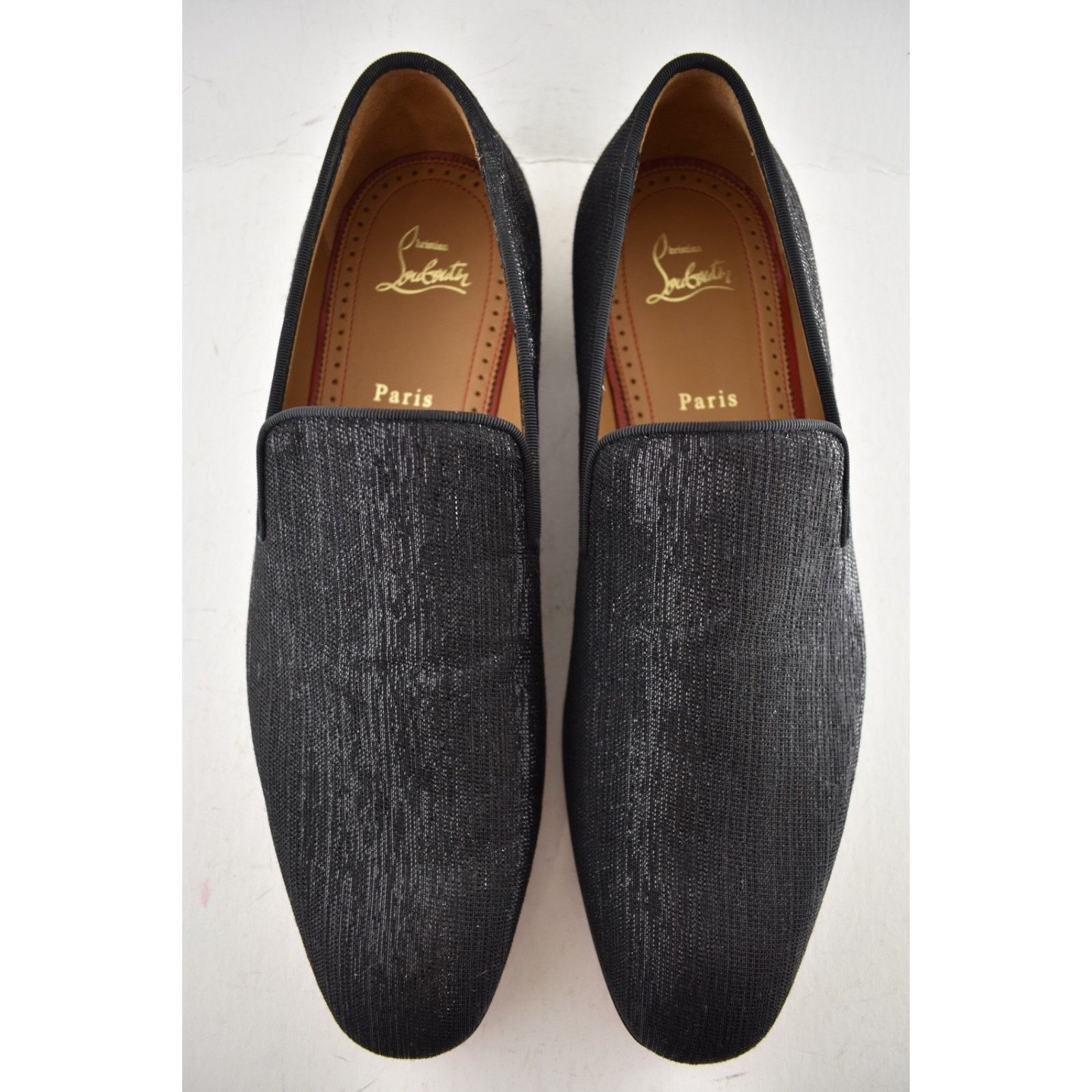 Christian Louboutin Christian Louboutin Black Shantung Diams Dress Loafer 43 10 Size US 10 / EU 43 - 9 Thumbnail