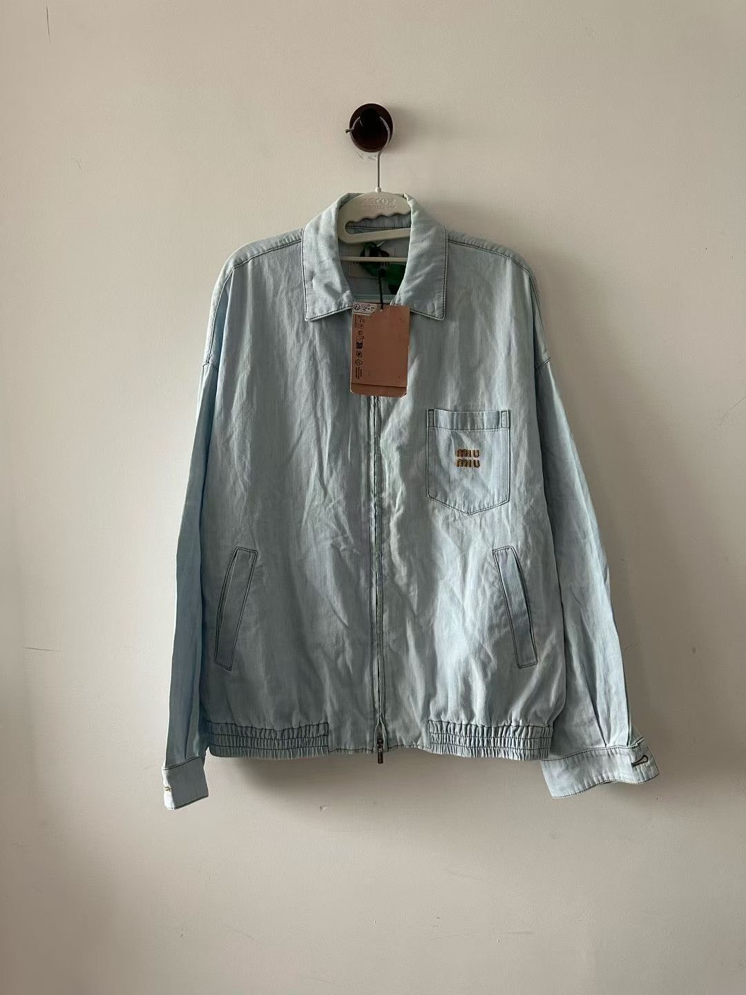 Miu Miu Miu Miu Denim Jacket Size S / US 4 / IT 40 - 1 Thumbnail