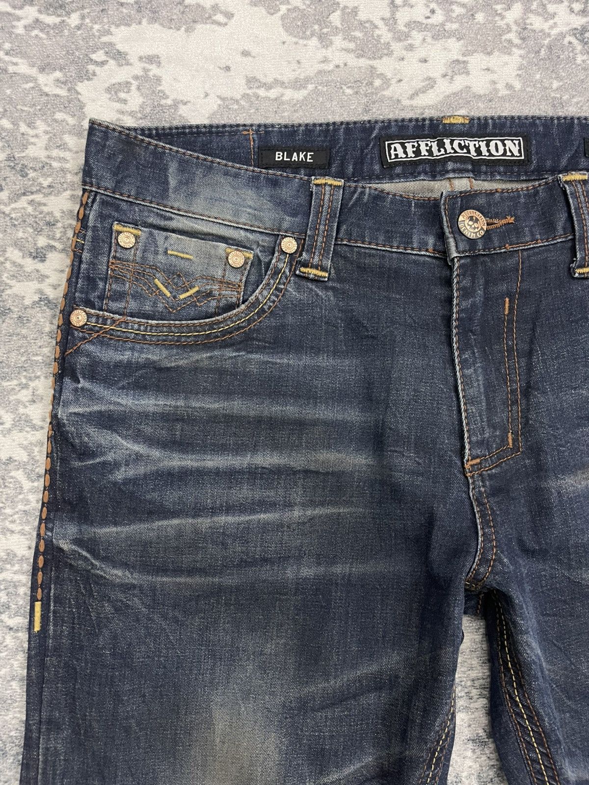Affliction Vintage Affliction Black Premium Edition Denim Size US 36 / EU 52 - 7 Thumbnail