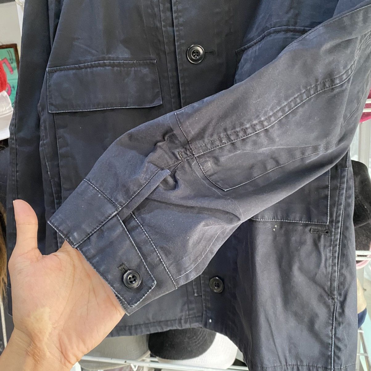 Japanese Brand × Lemaire × Uniqlo Uniqlo and Lemaire Black Light Jacket Hooded Size US M / EU 48-50 / 2 - 7 Thumbnail
