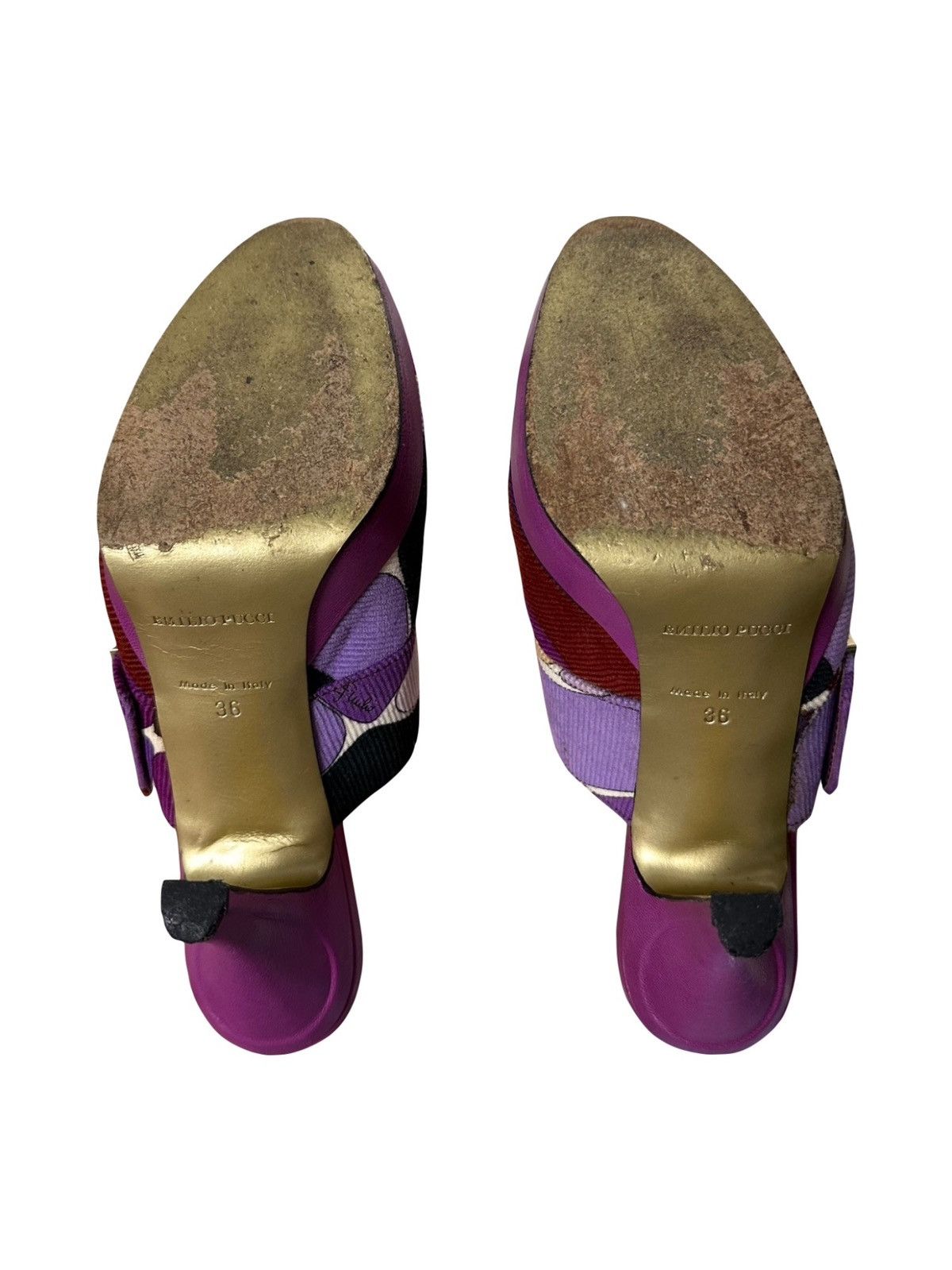 Emilio Pucci EMILIO PUCCI Fall Winter 2005 Corduroy Mules Size US 6 / IT 36 - 3 Thumbnail