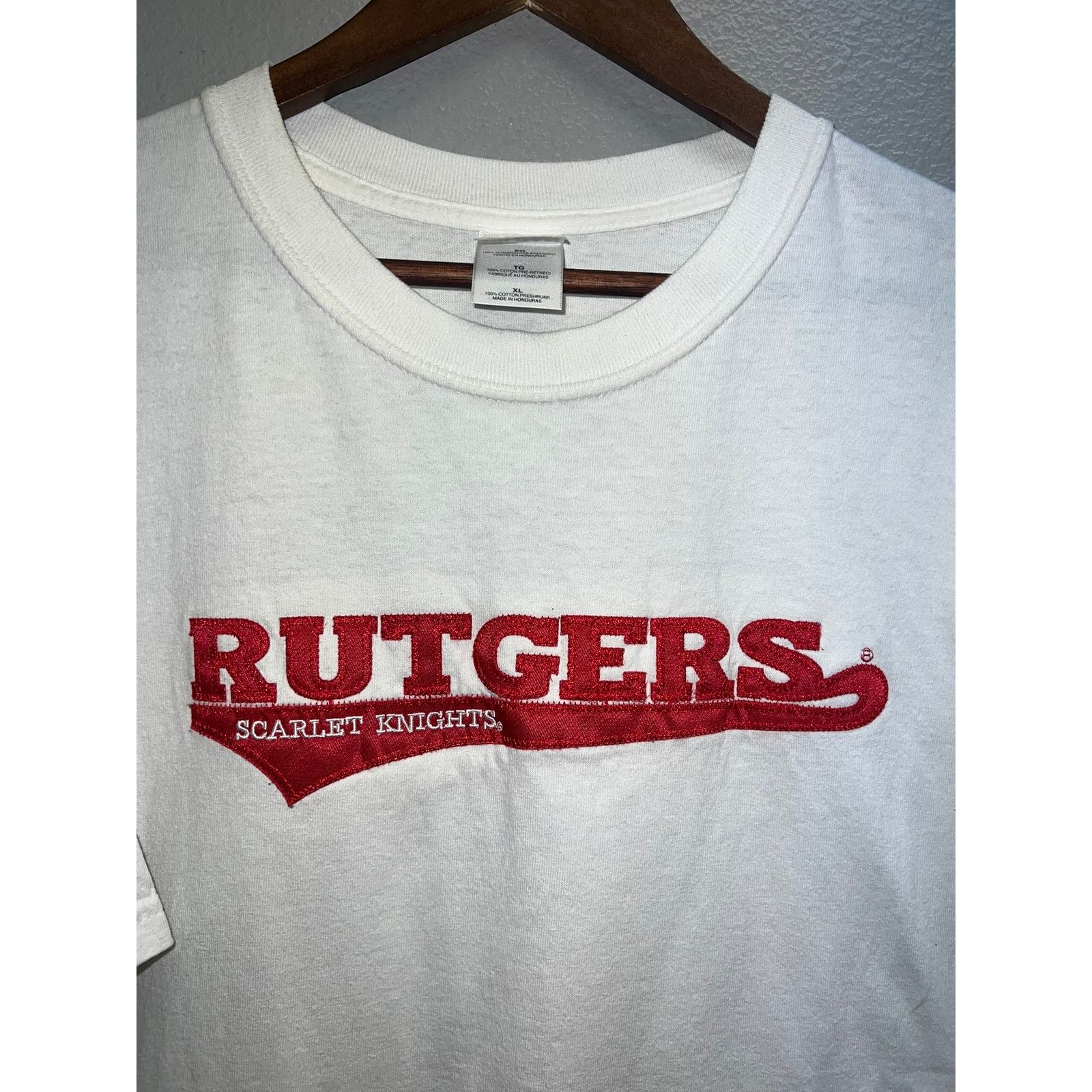 Gildan Vintage Rutgers Scarlet Knights Shirt College 90s Tee XL Size US XL / EU 56 / 4 - 2 Thumbnail