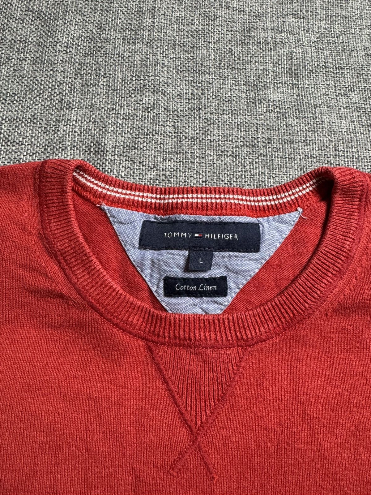 Tommy Hilfiger Tommy Hilfiger sweater red L Size US L / EU 52-54 / 3 - 3 Thumbnail