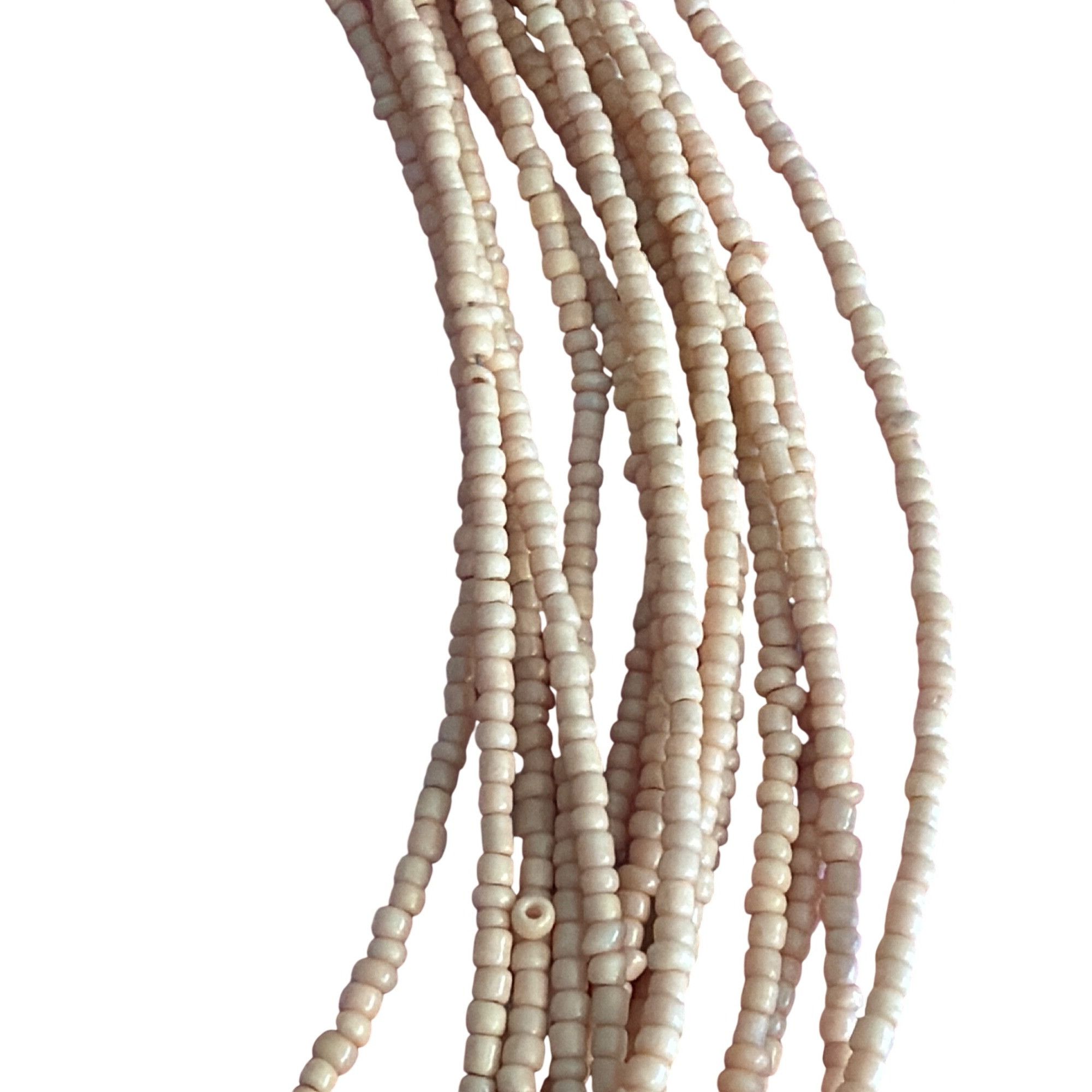 Other Vintage Multi Strand Beaded Necklace Peach Antique Gold Tone Size ONE SIZE - 3 Thumbnail