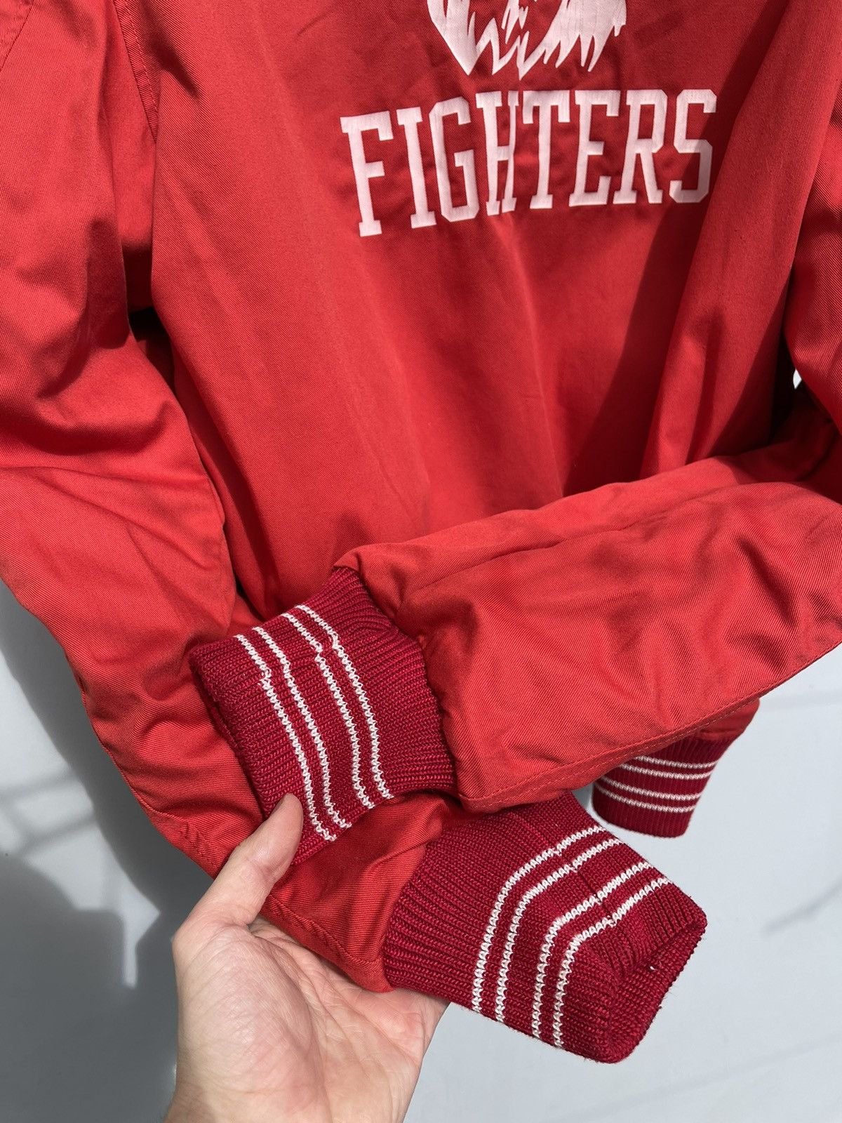 Franklin & Marshall Franklin & Marshall Reversible Varsity Leather Jacket Size US XL / EU 56 / 4 - 12 Thumbnail